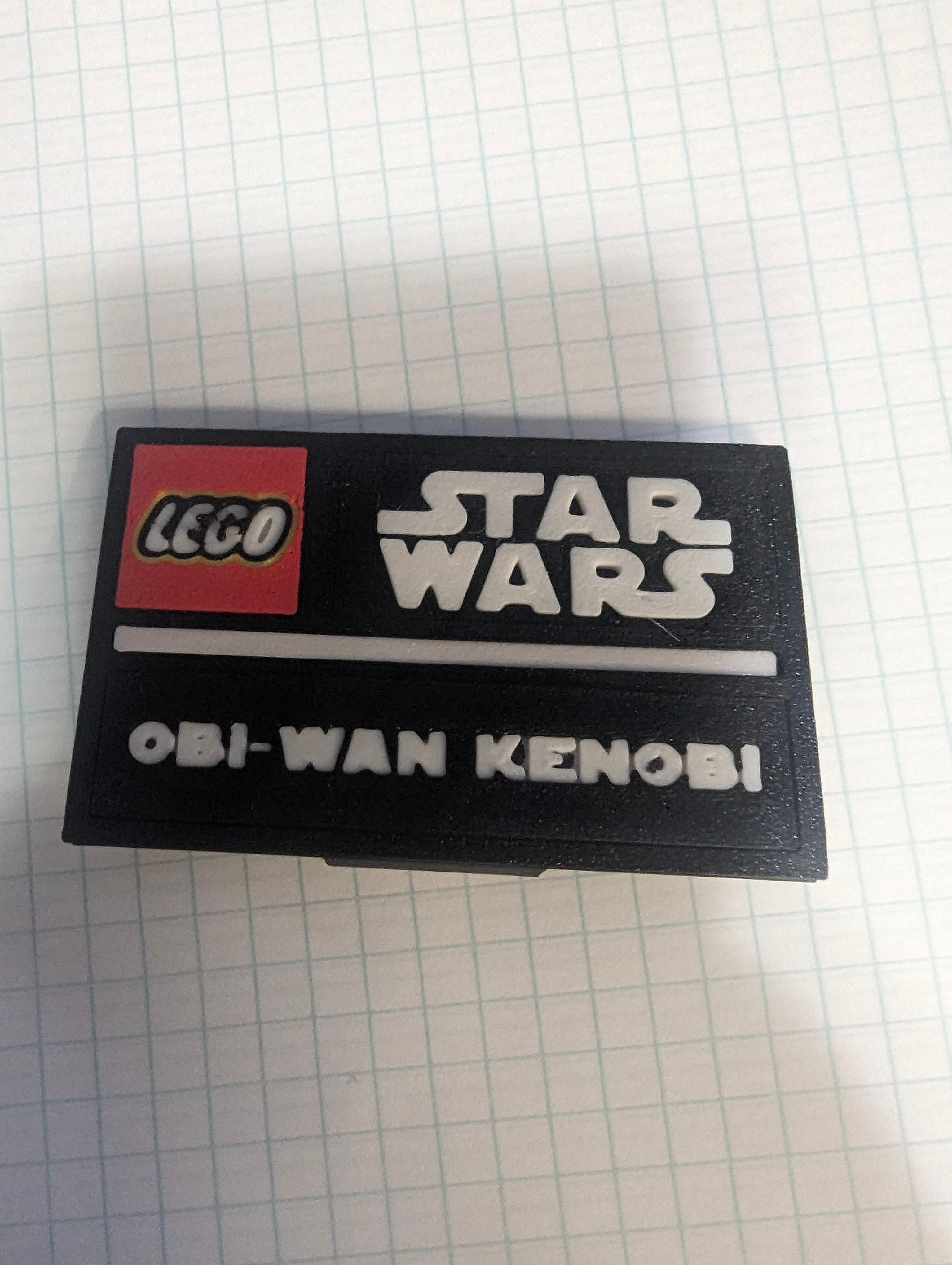 Obi-Wan and Ben Kenobi Complete Nameplate Assemblies 3d model