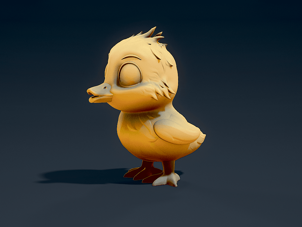 Cute_duckling_1 3d model