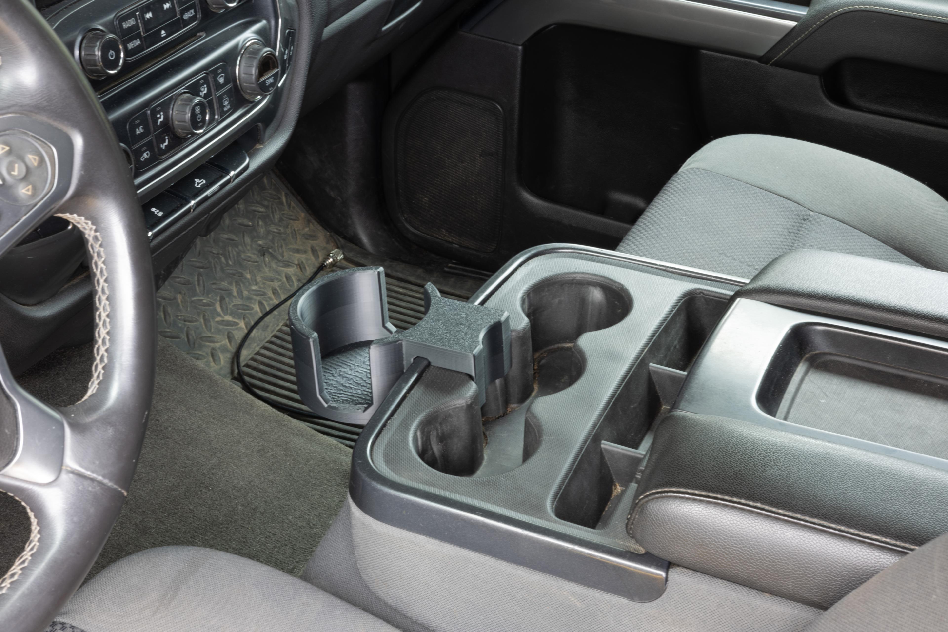 2014-2018 Silverado and Sierra Mug Holder - Flip-Up Console w/ 3 Cup Holders 3d model