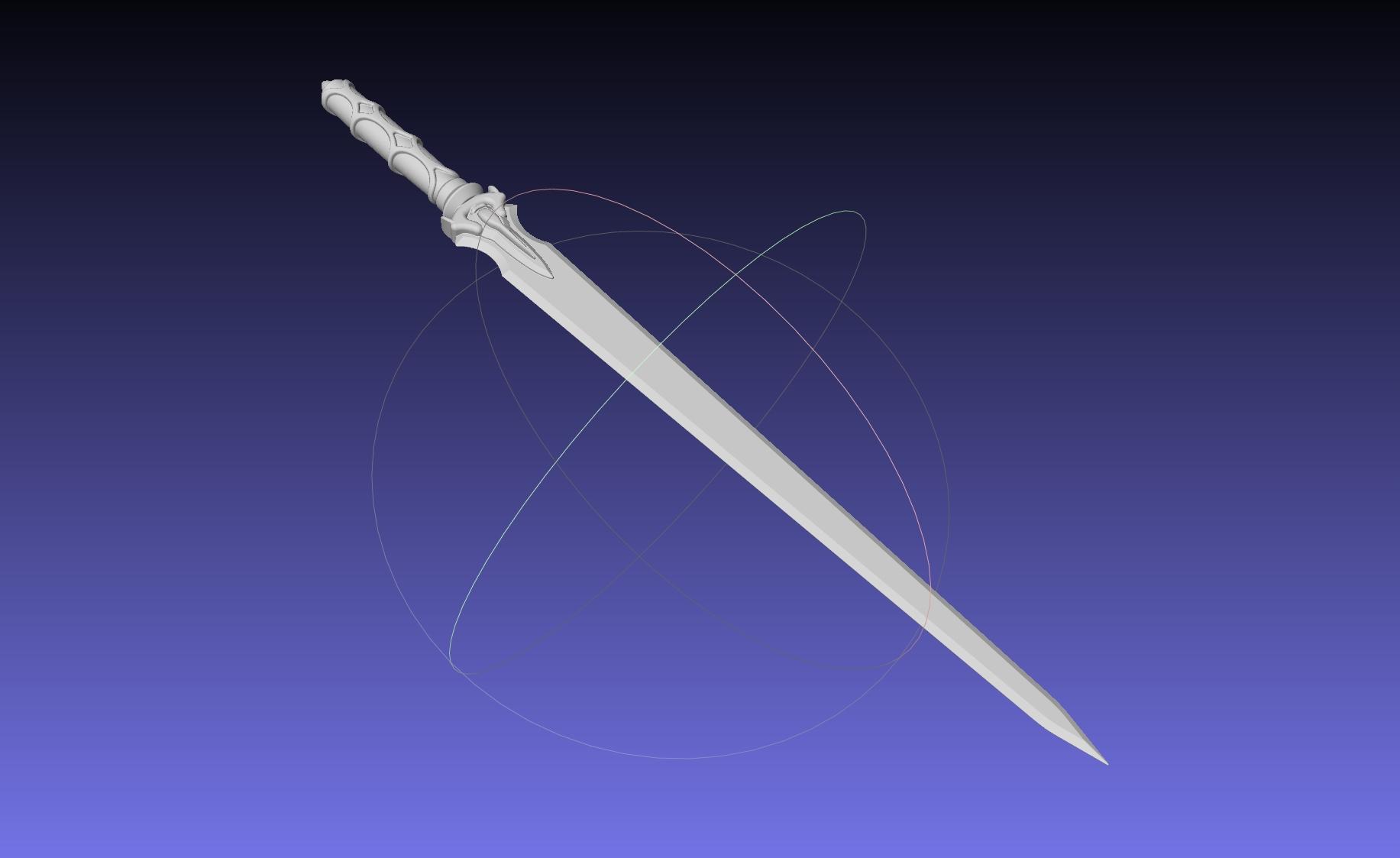 Sword Art Online Asuna ALO Sword Printable Assembly 3d model