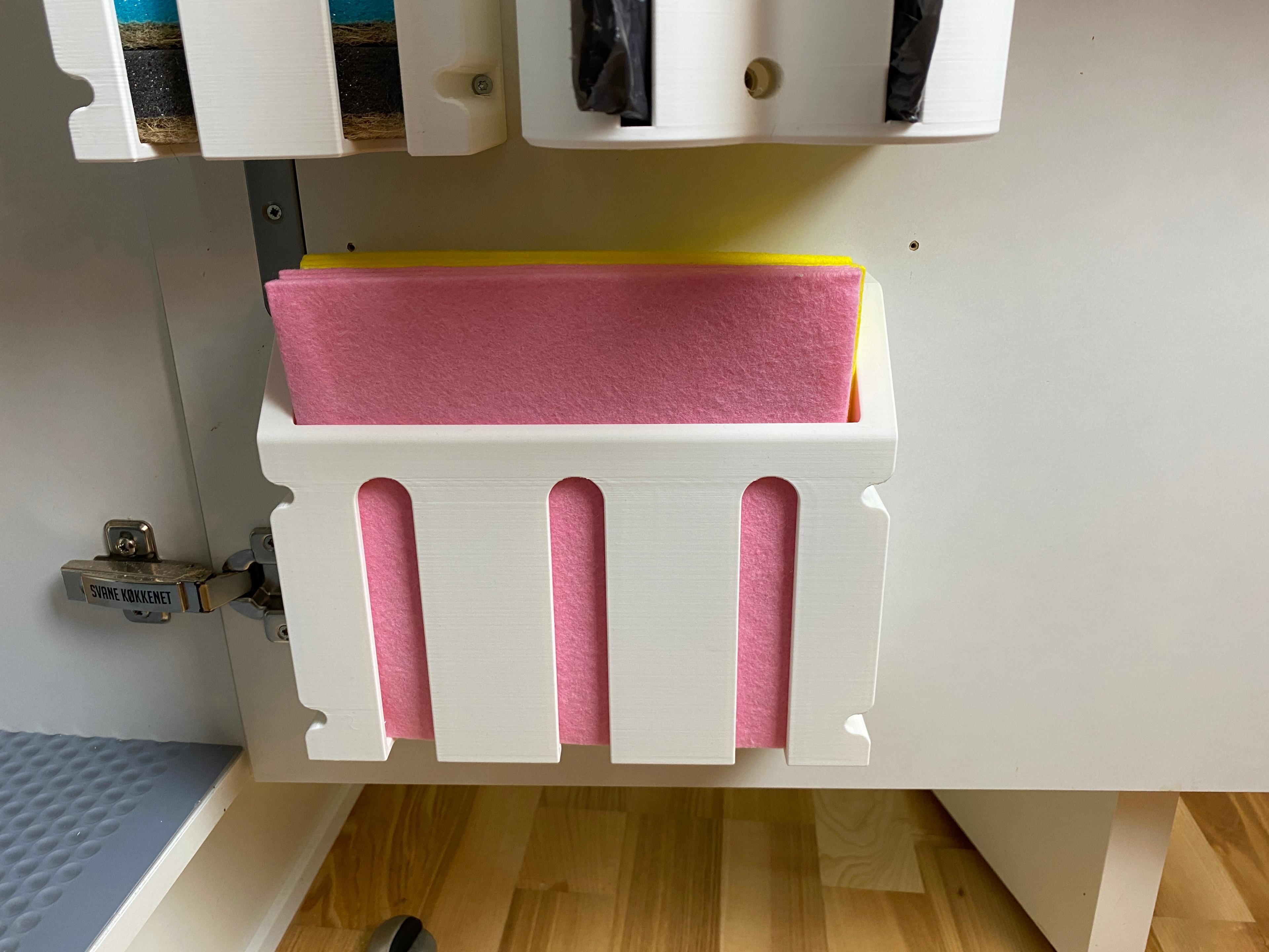 Kitchen cabinet Wash cloth holder 3d model