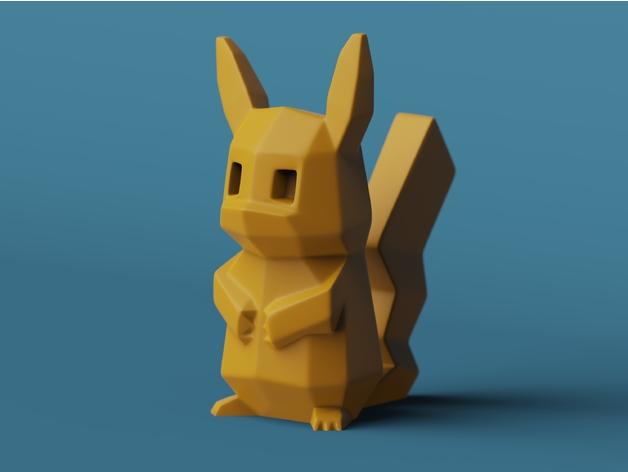 Low-Poly Pikachu - Remastered 3d model