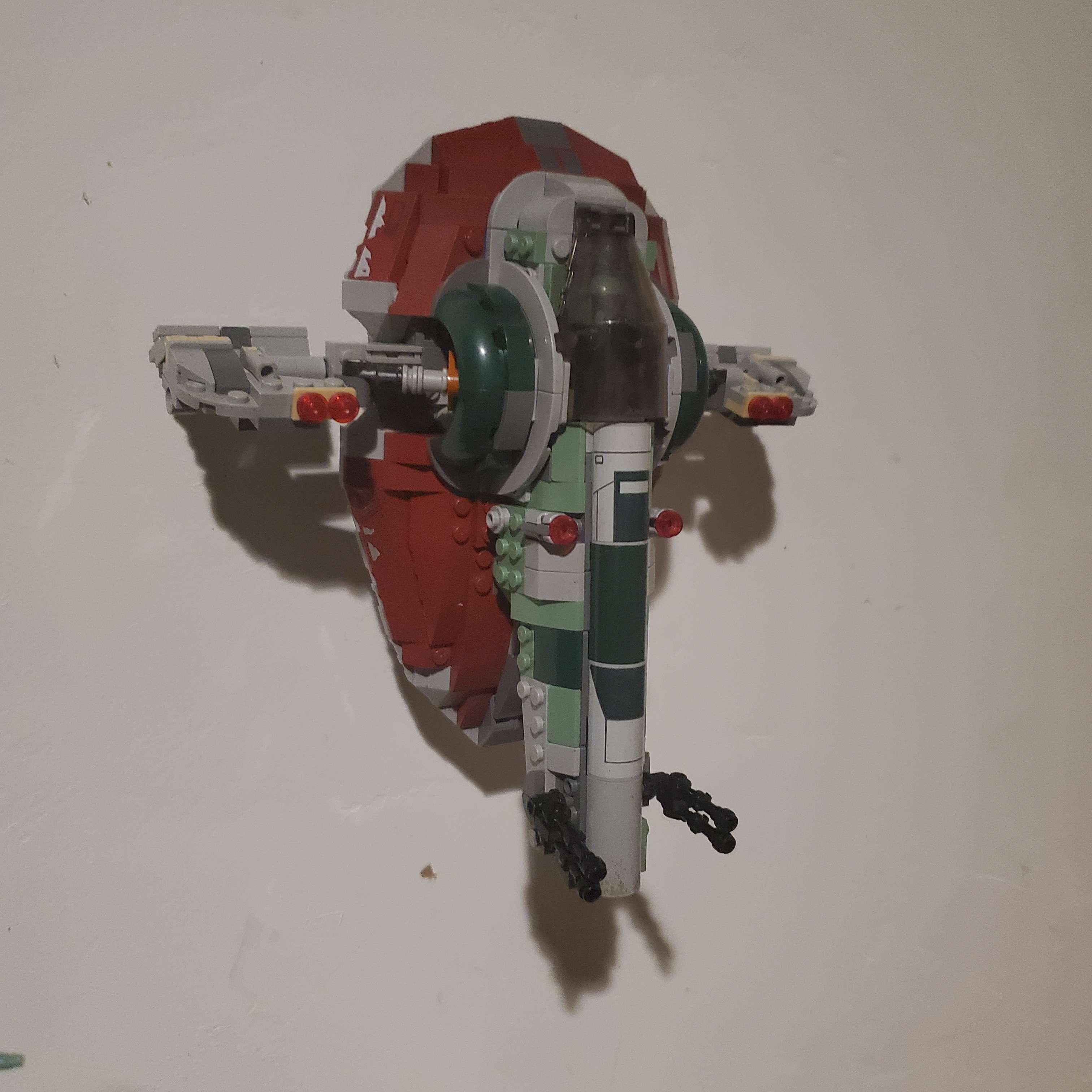 Wall Mount for Lego Boba Fett's Starship (Slave I) 75312 3d model