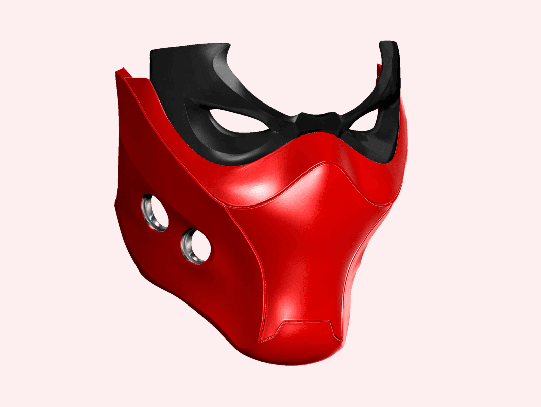Red Hood Helmet 3d model