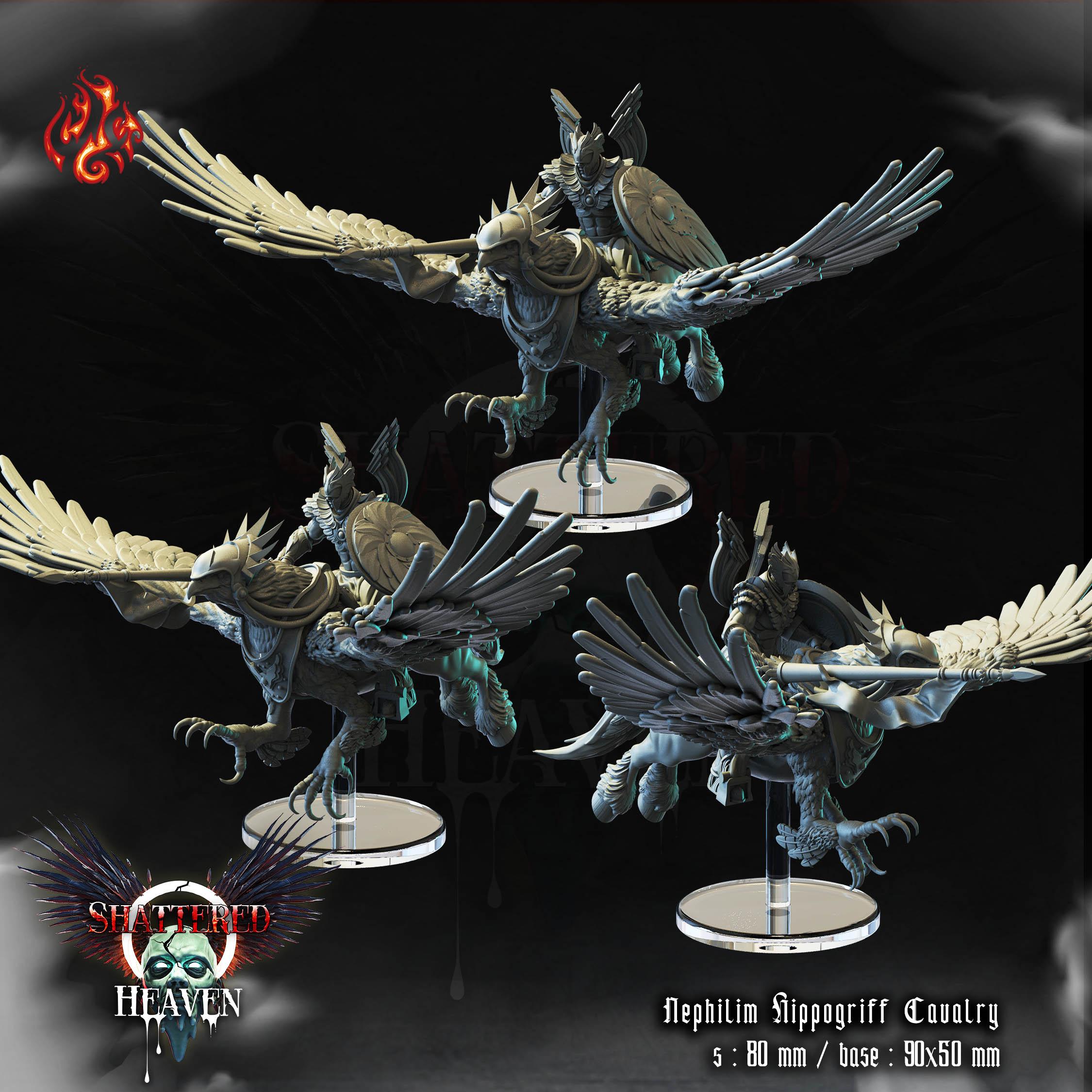 Nephilim Hippogriff Cavalry 3d model