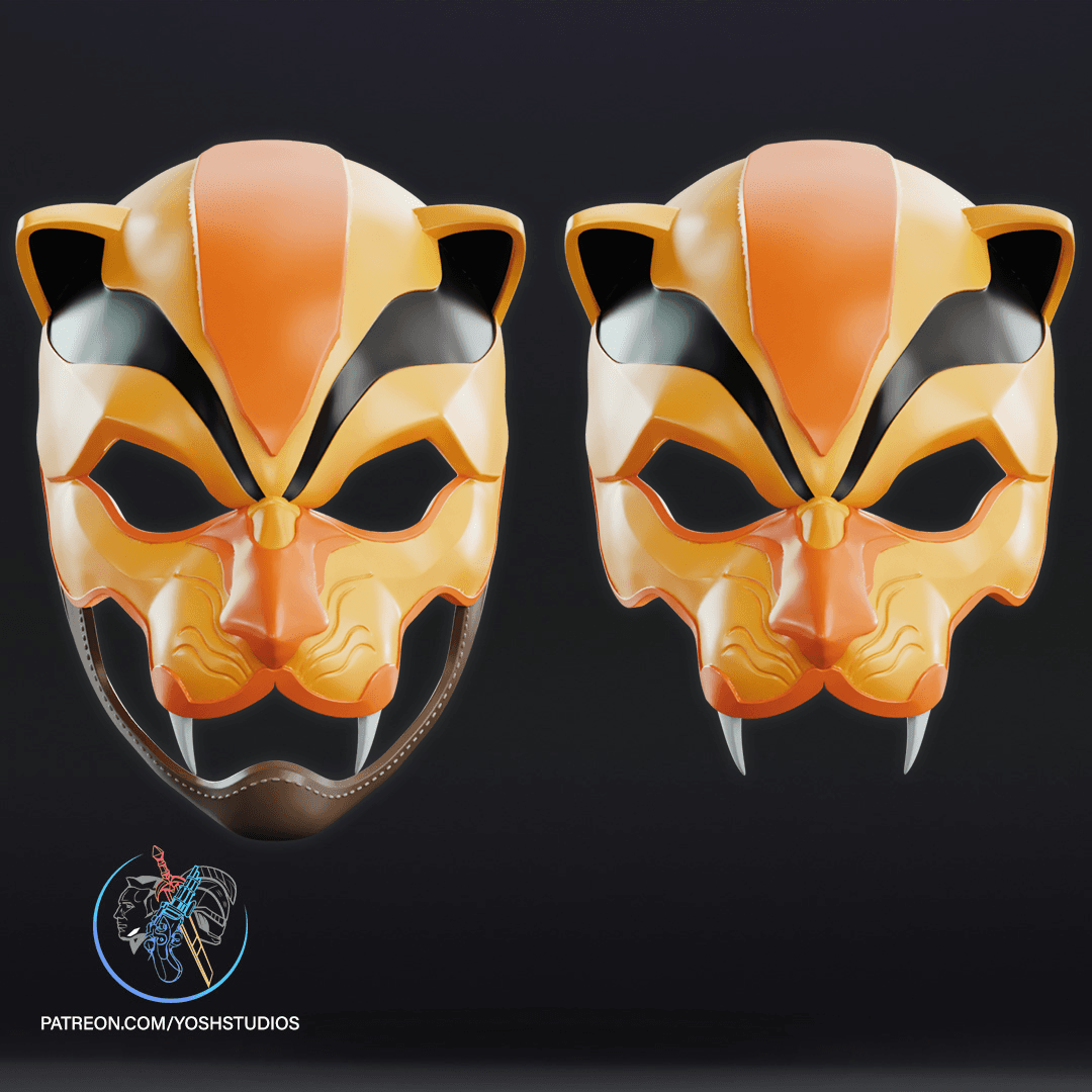 Sengoku Yellow Ranger Mask 3D Printer File STL 3d model