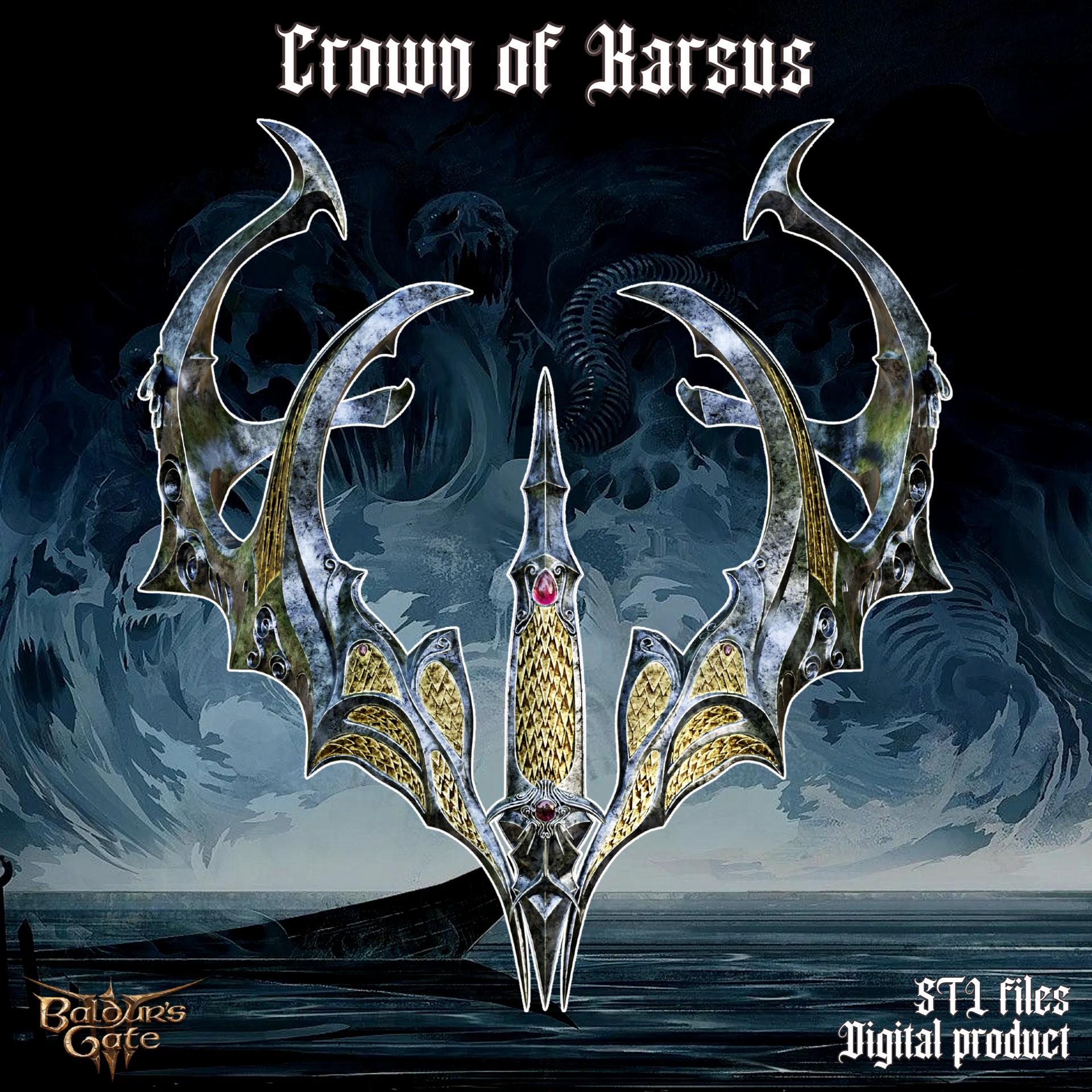 Fantasy Crown of Krasus from Baldurs Gate 3 3d model