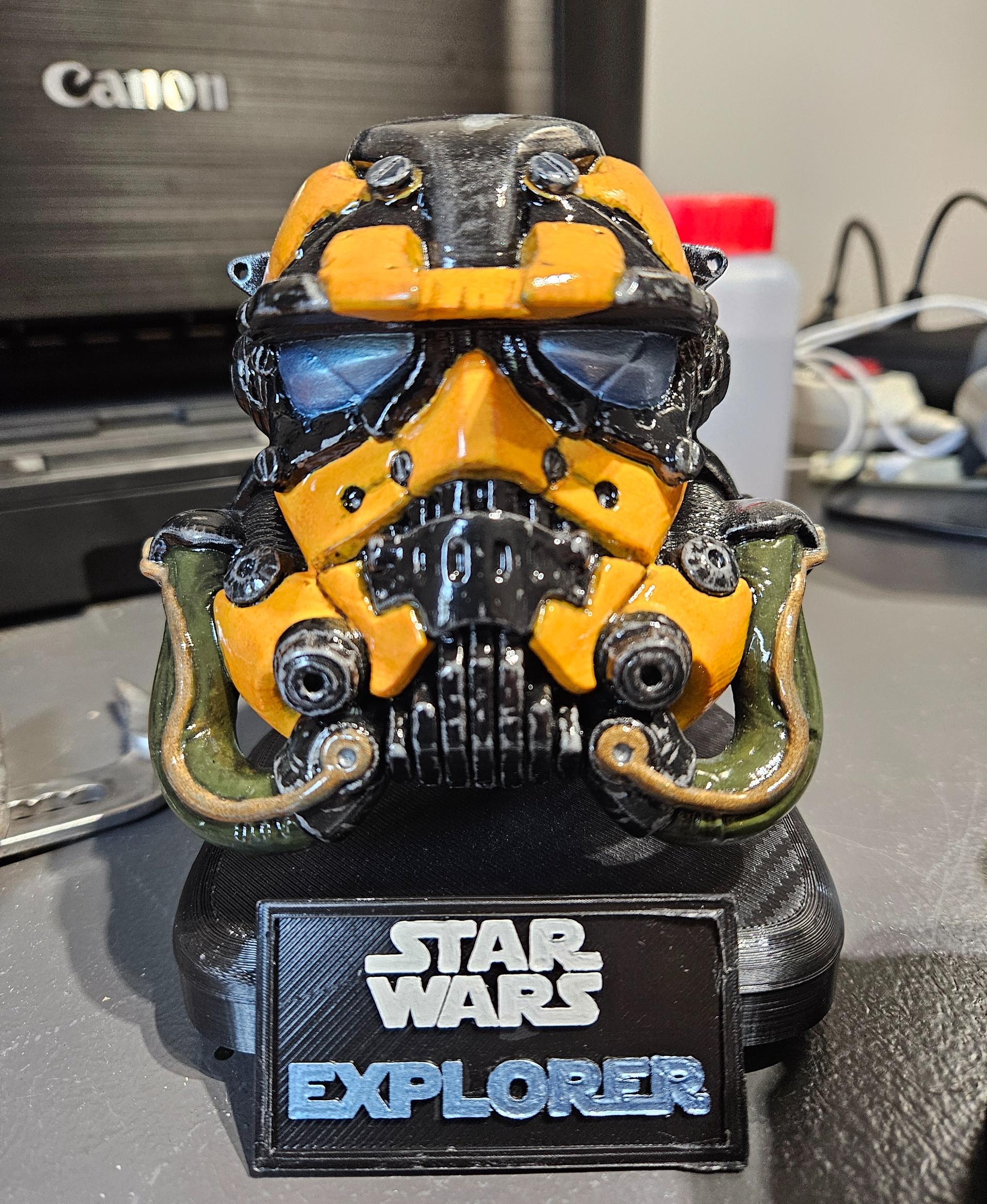 Stormtrooper - cyberpunked-helm - Star Wars - 20cm - DISPLAY MODEL 3d model
