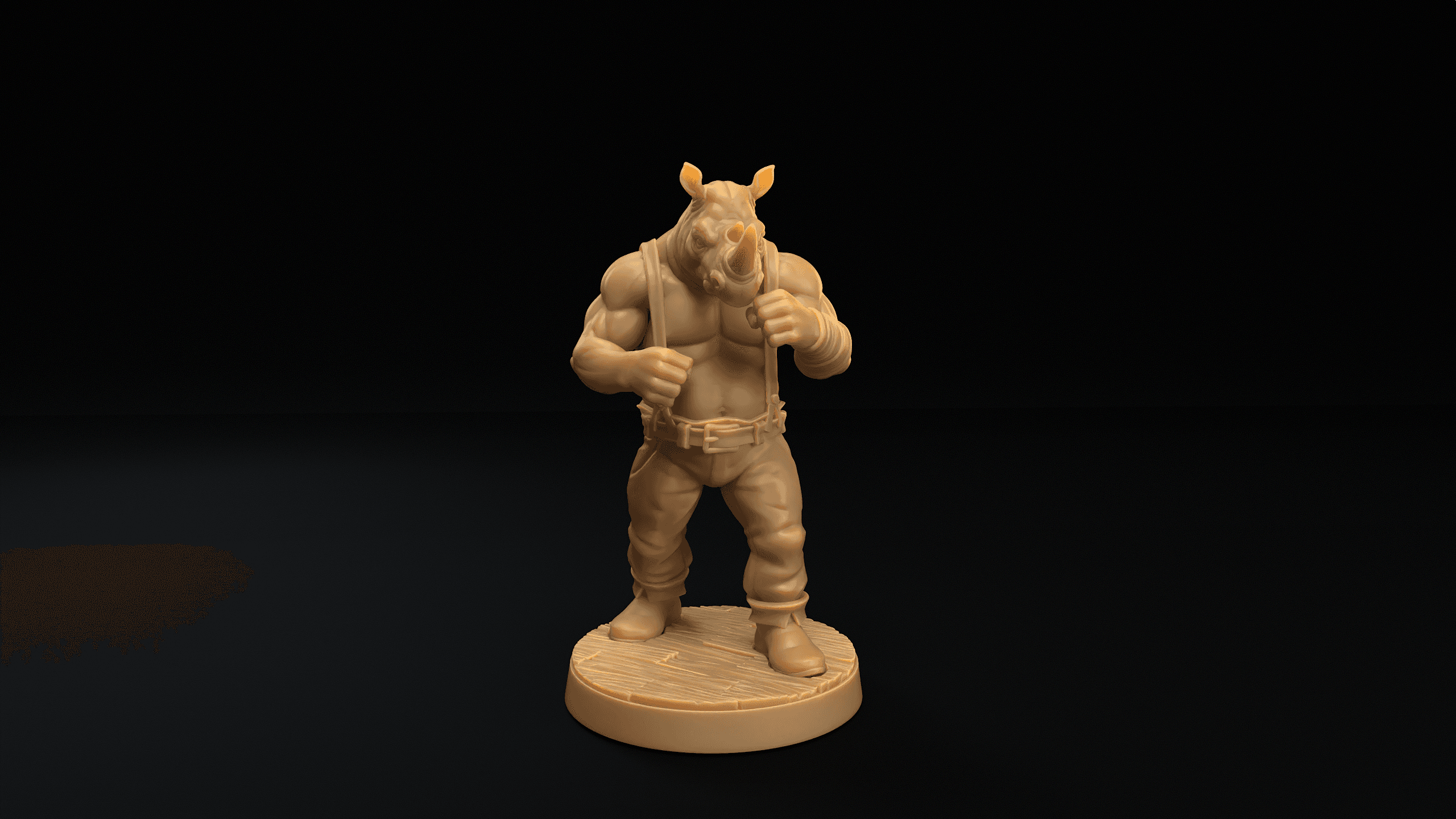 Rhino Folk Boxer 3d model