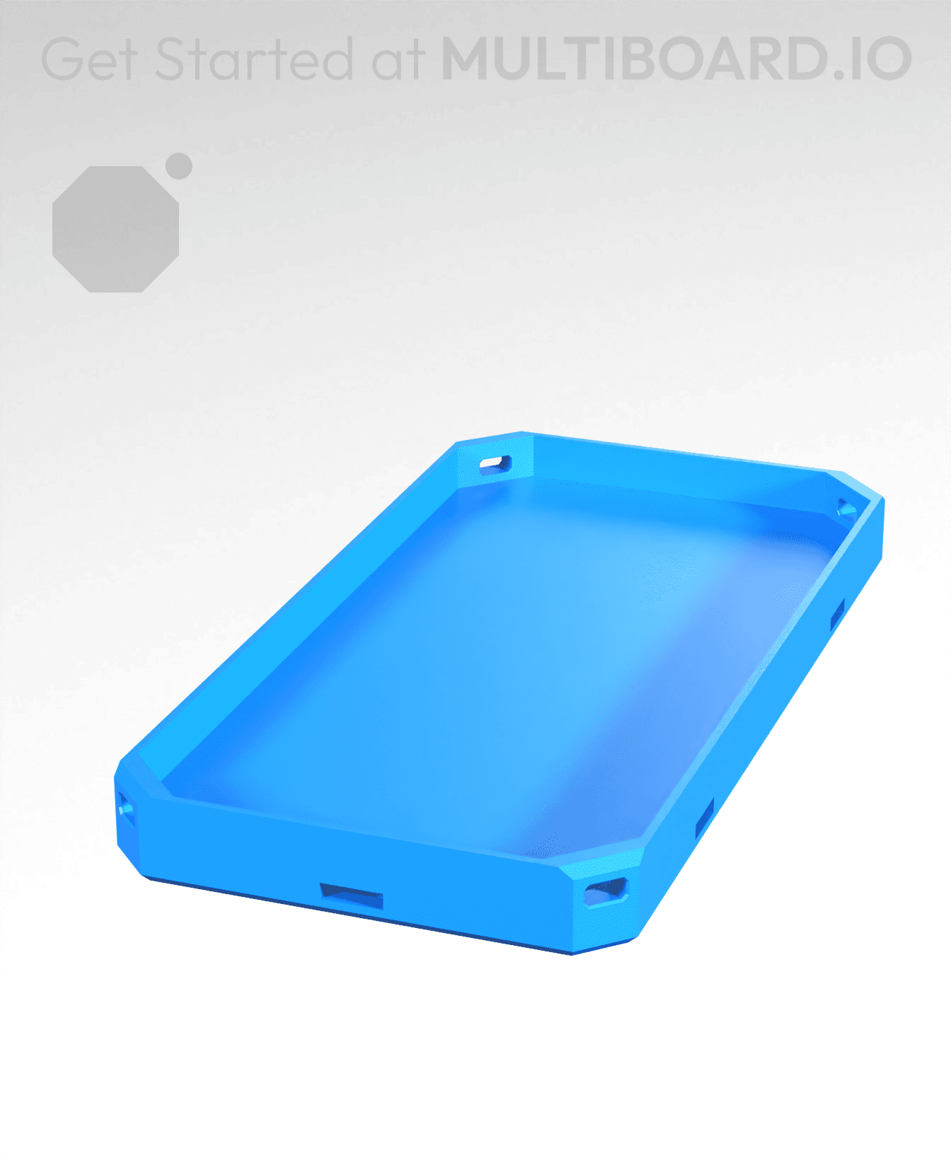 1x2 - Horizontal Bin Tray 3d model