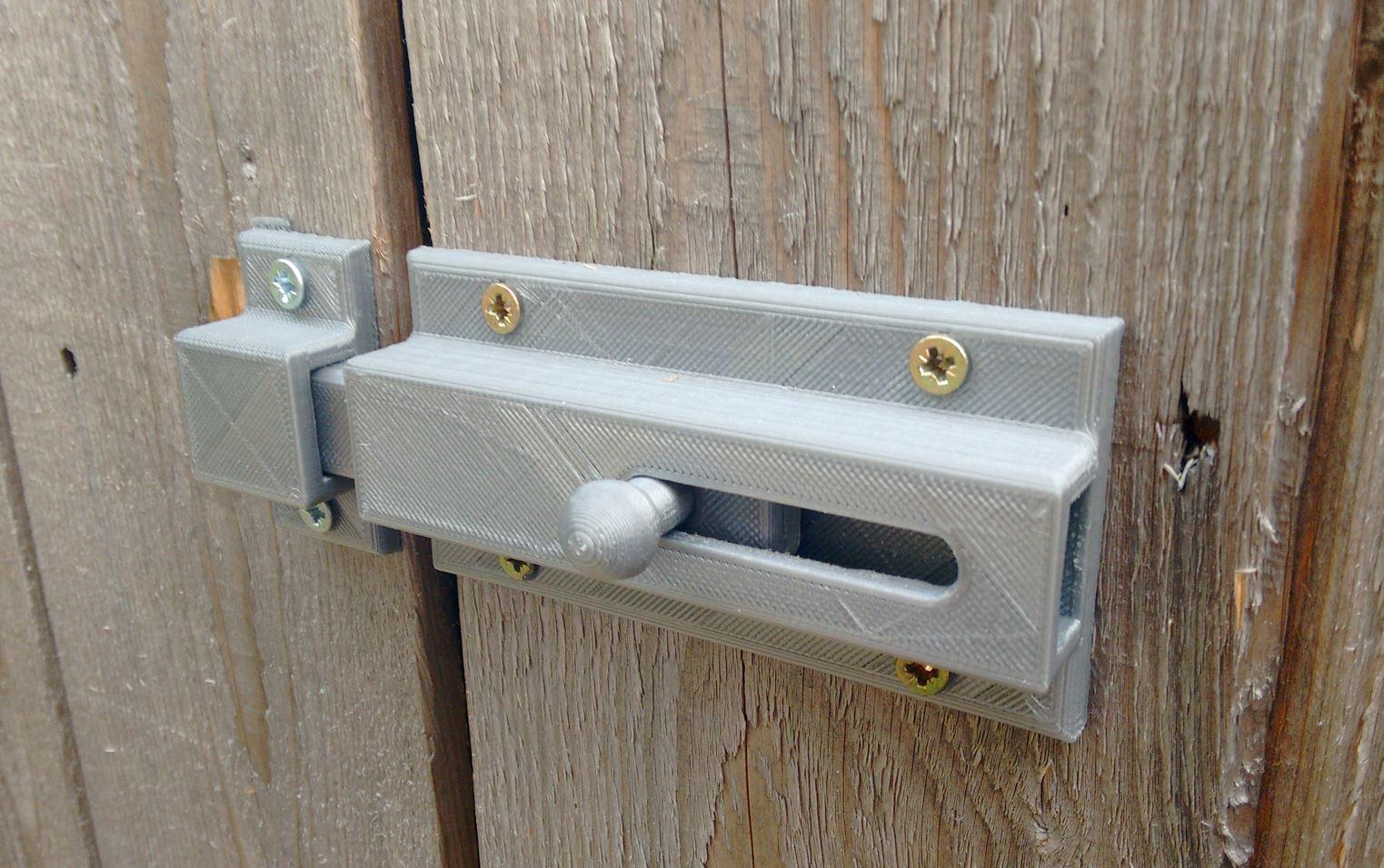 Parametric Sliding Bifold Door Lock by Gregahertz, Download free STL model