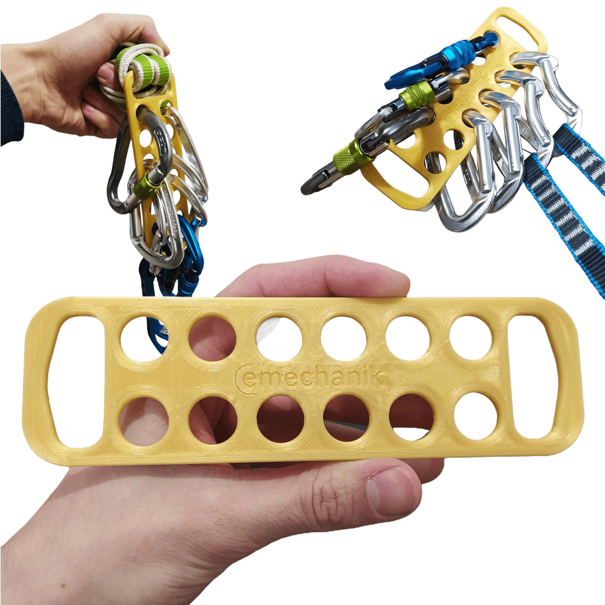 Rock climbing gear organizer for Carabiners friends 3d model