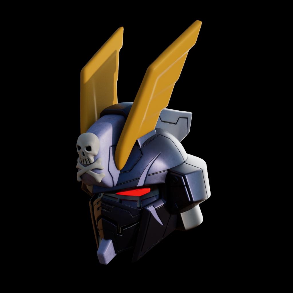 Gundam Crossbone Helmet 3d model