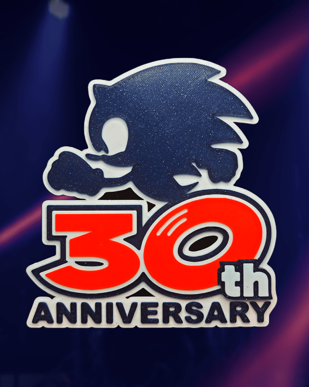 Sonic the Hedgehog 30th Anniversary Logo 3d model