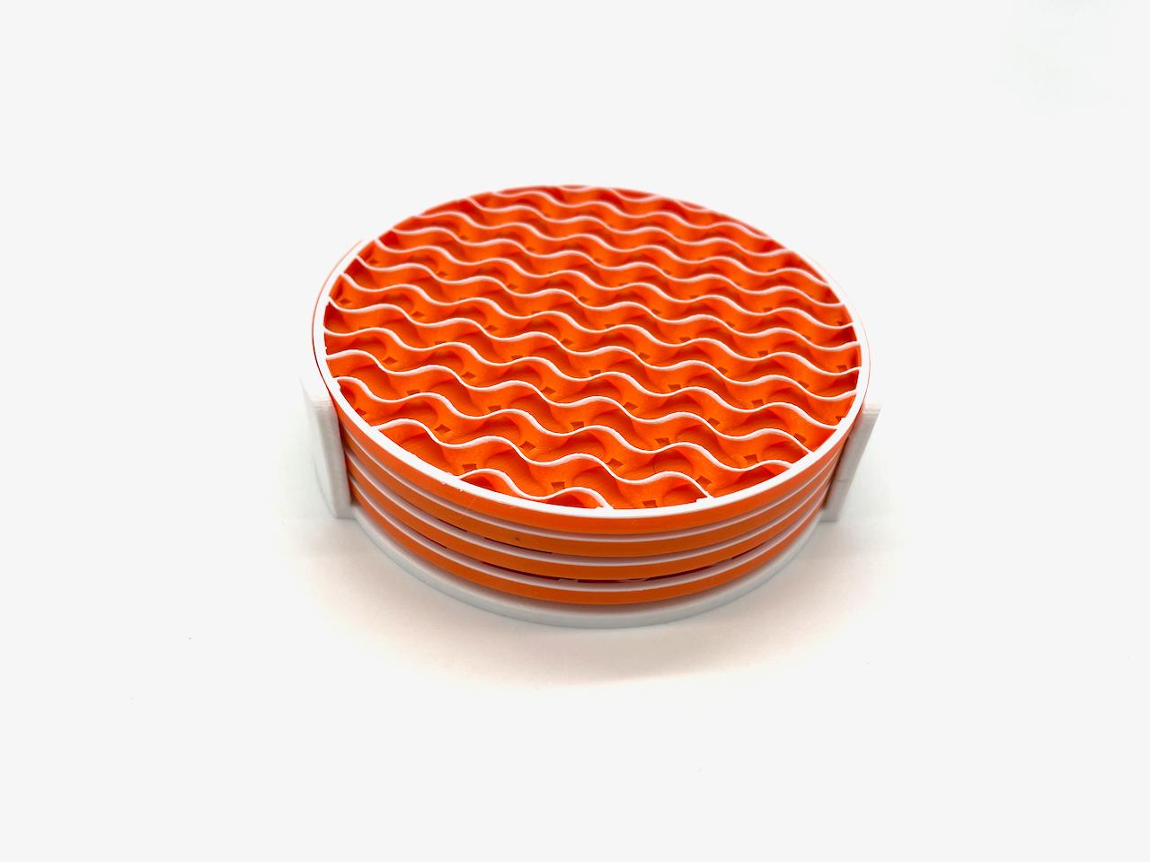 Wavy Coasters 3d model