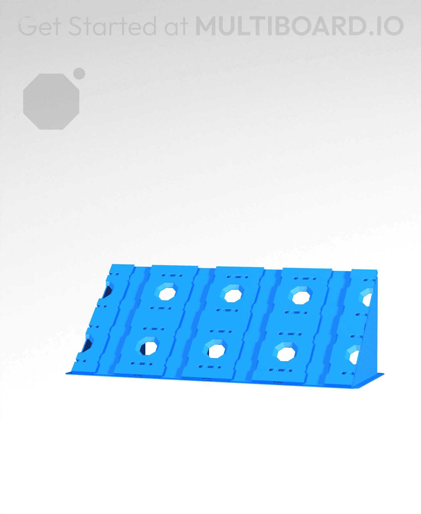 4x2 - Single-Sided Multipoint Plate 3d model