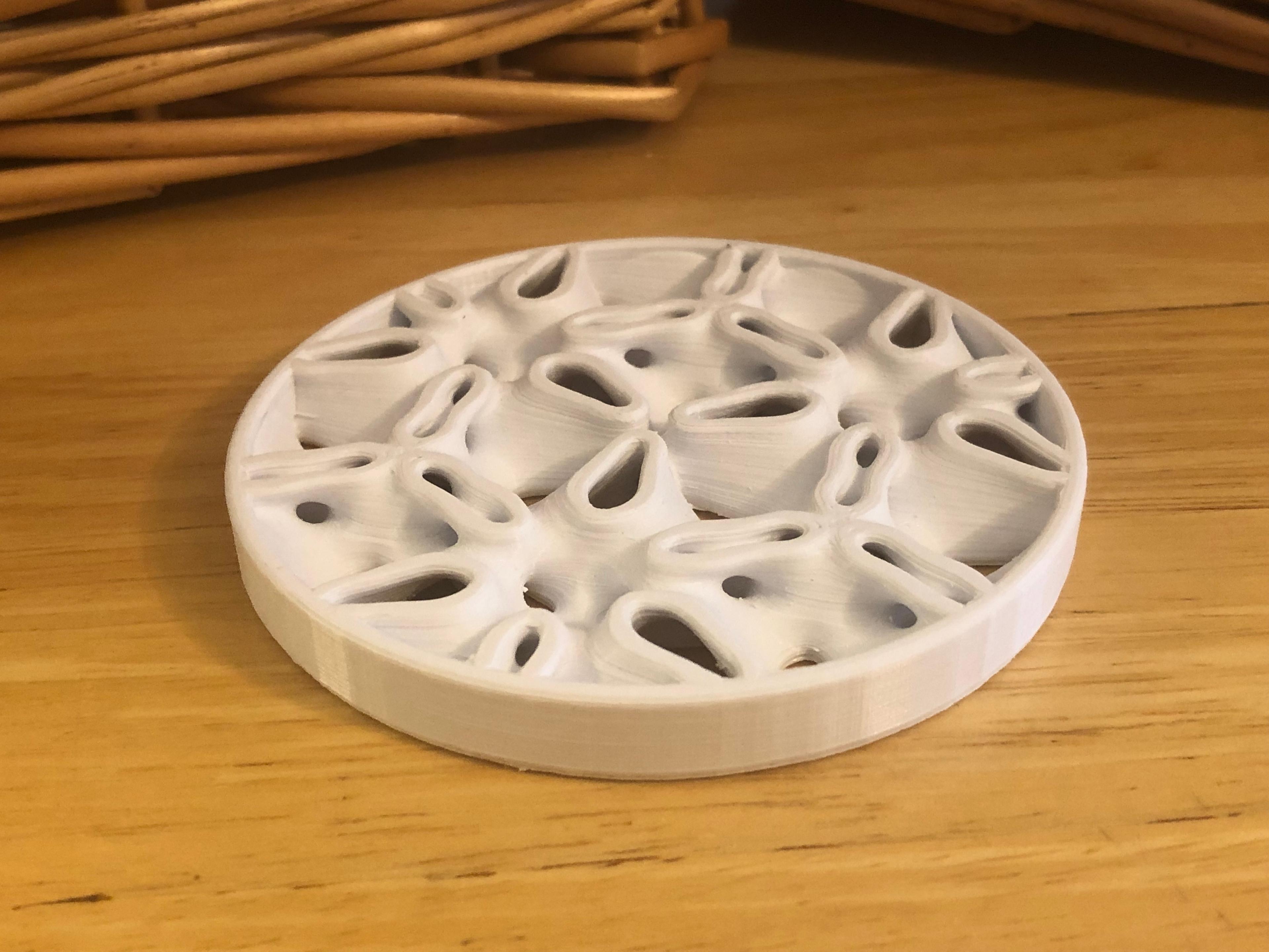 Four Minimal Surface Coasters 3d model