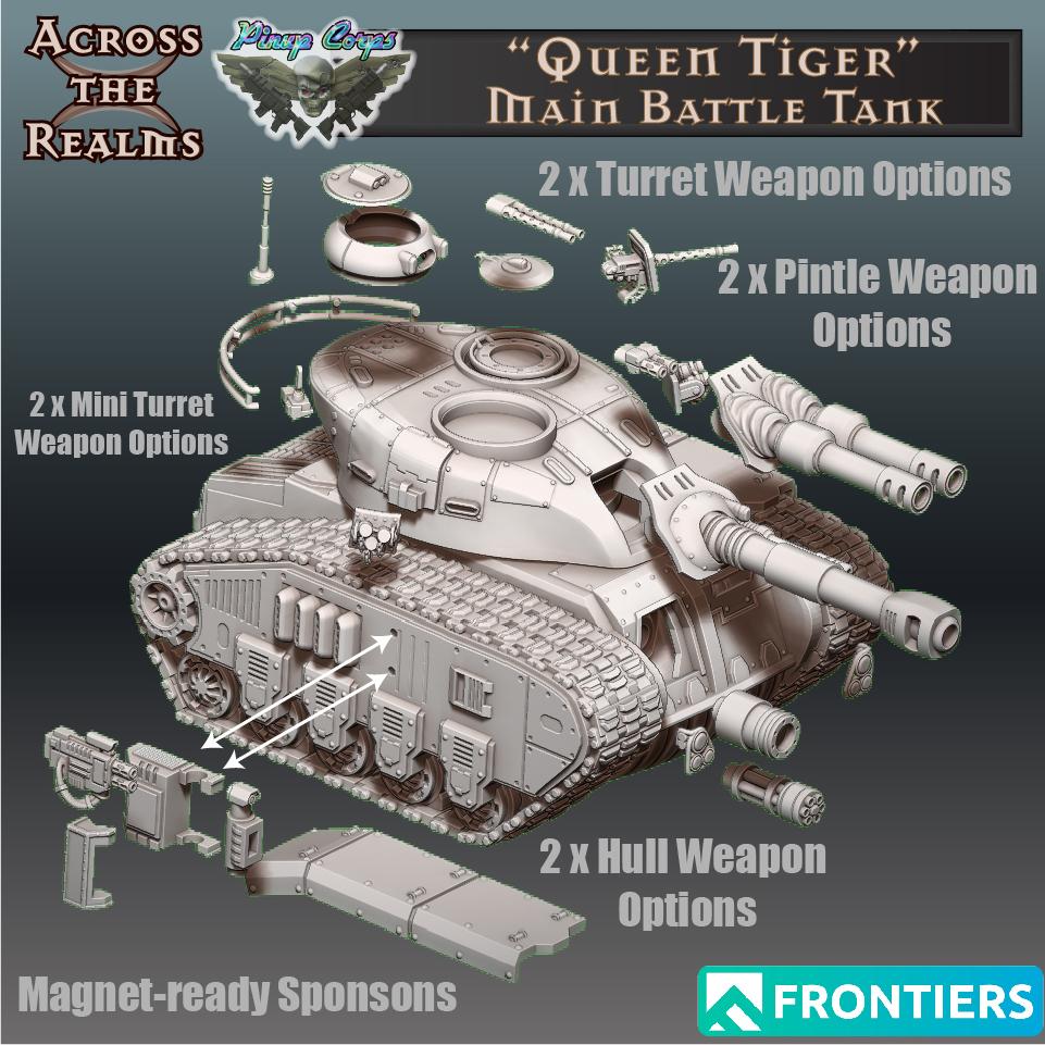 Queen Tiger Main Battle Tank 3d model