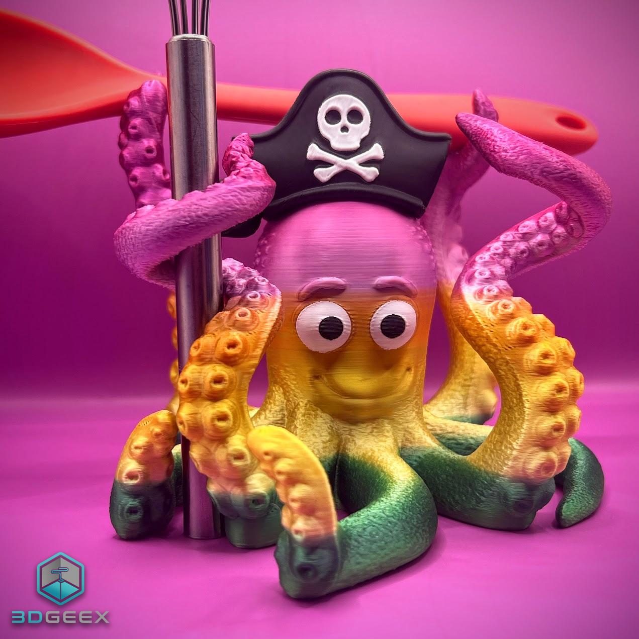 Octopus Helper: Octopu-Su-Chef, OctoPirate & Octopu-Student 3d model