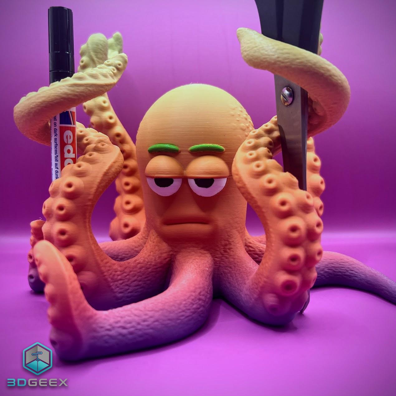 Octopus Helper: Octopu-Su-Chef, OctoPirate & Octopu-Student 3d model