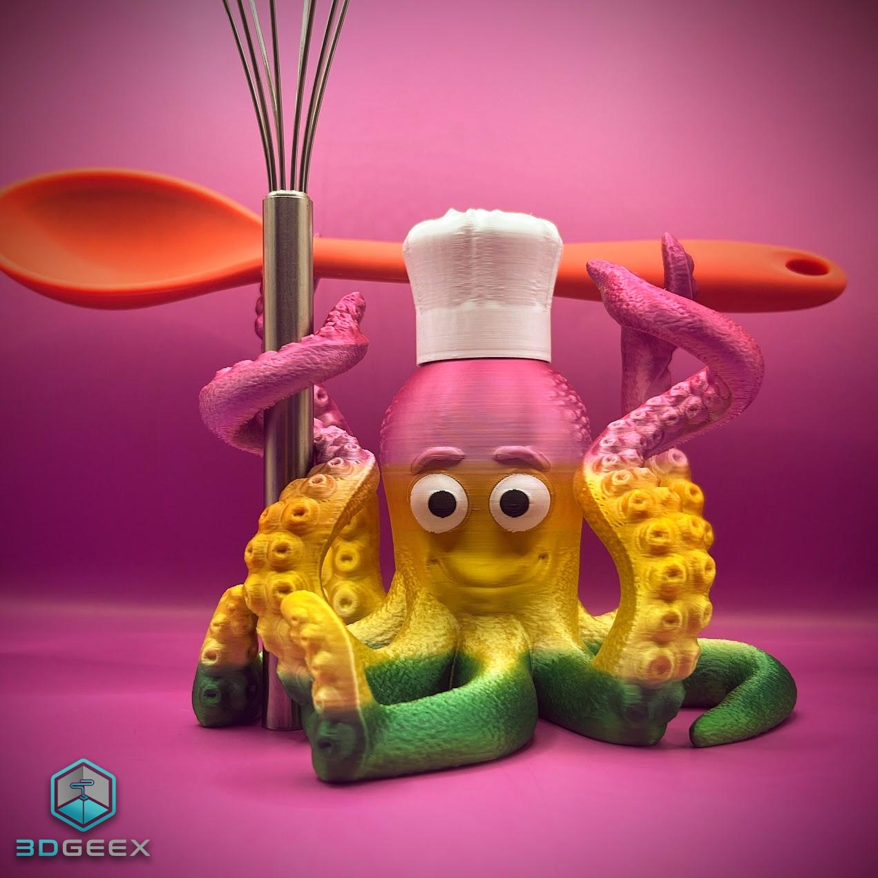 Octopus Helper: Octopu-Su-Chef, OctoPirate & Octopu-Student 3d model