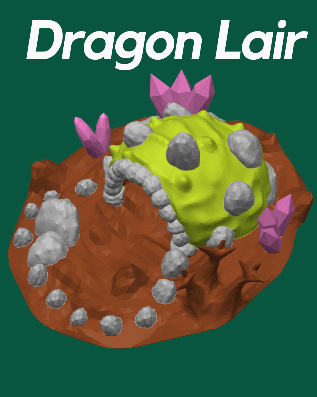 Dragon Lair - FDM Friendly - Mini Cave 3d model