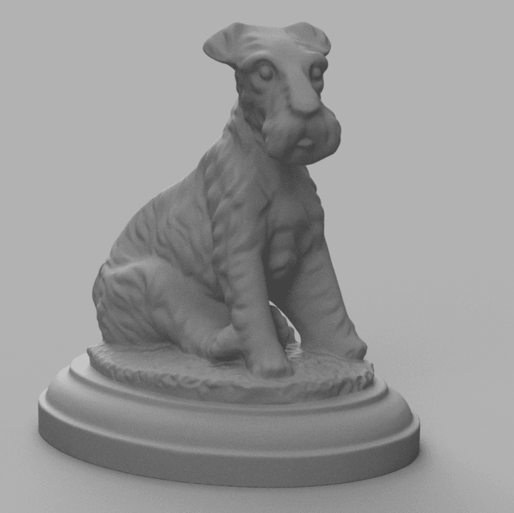 Dog Fox Terrier 3d model
