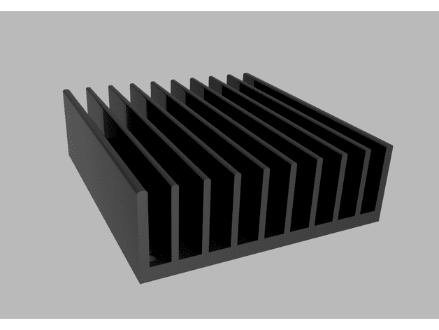 Auber D4825 SSR 25A External Heat Sink HS25ET 3d model