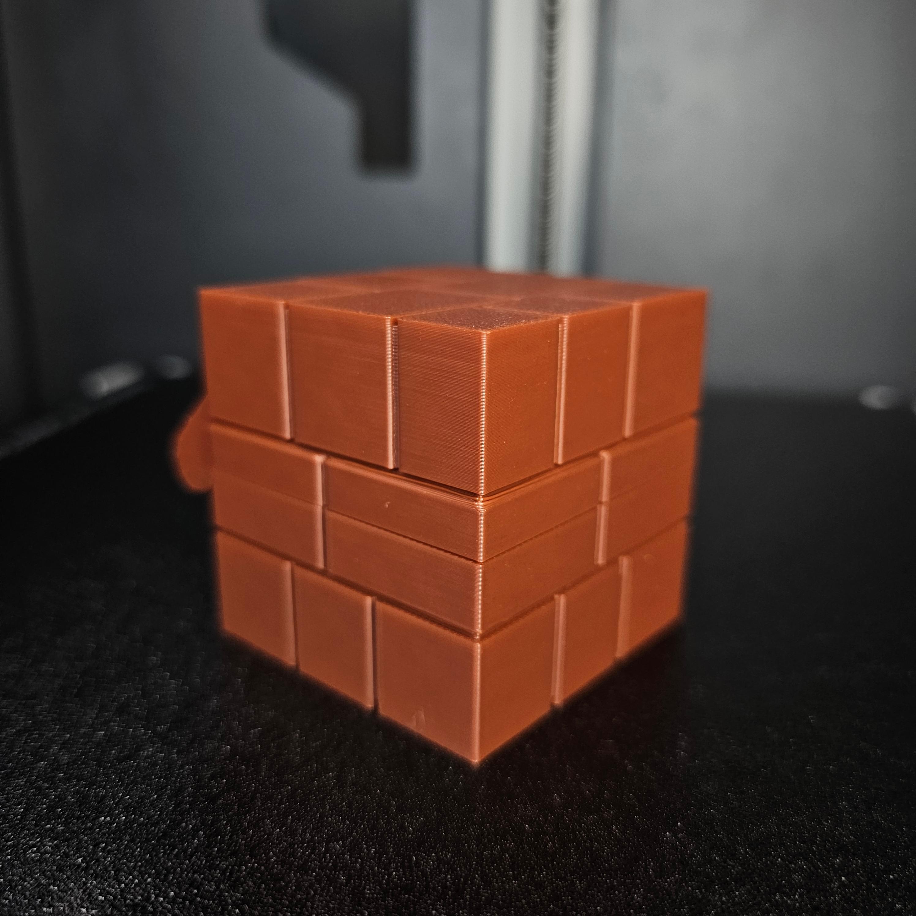 Mario Block Print-in-Place Container.stl 3d model