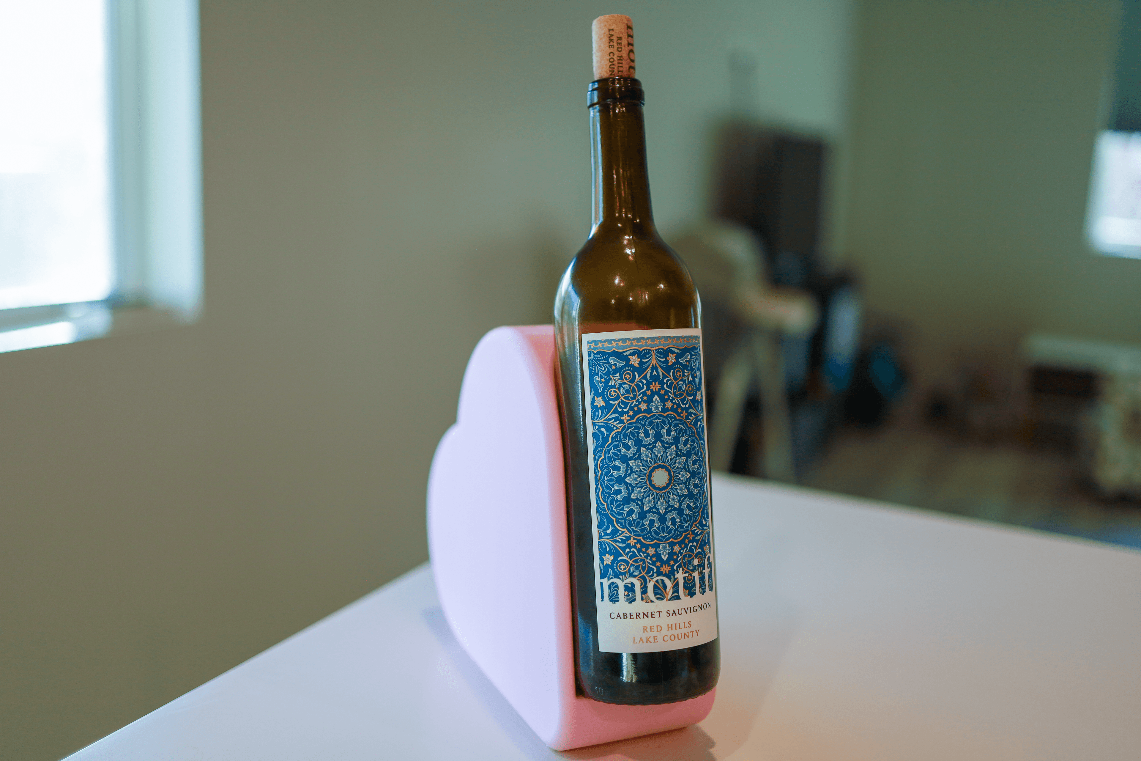 Heart Shaped Wine Bottle Holder 3d model