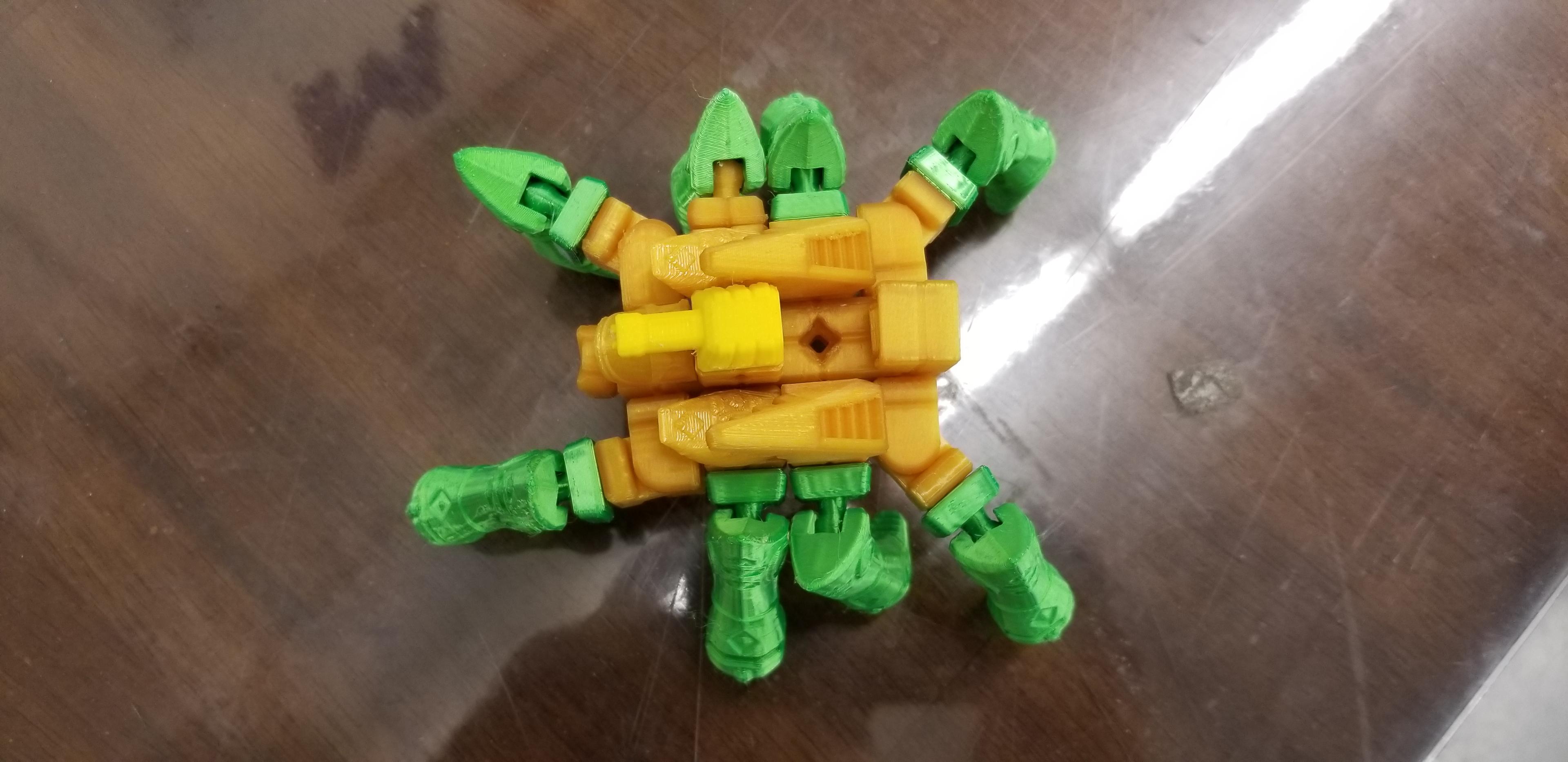 PrintABlok SpiderMech Articulated Mech  Toy 3d model