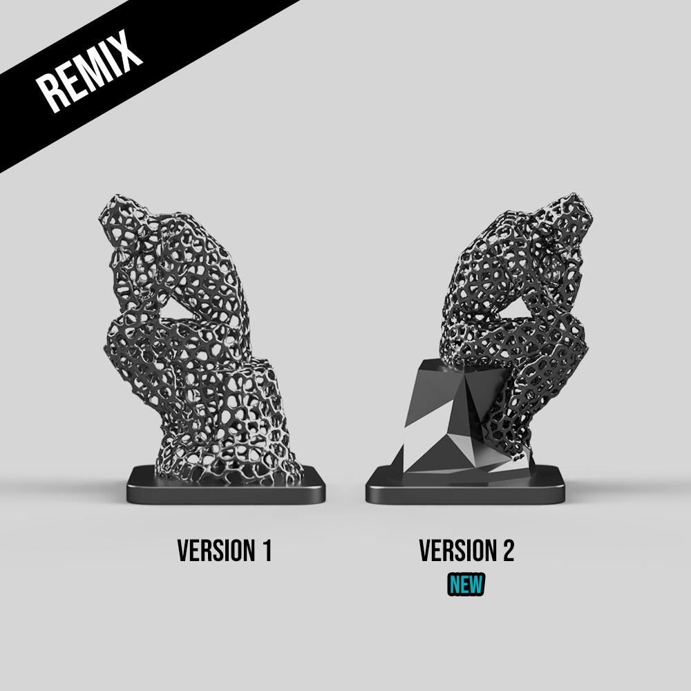 [REMIX] The Thinker - Voronoi Edition 3d model