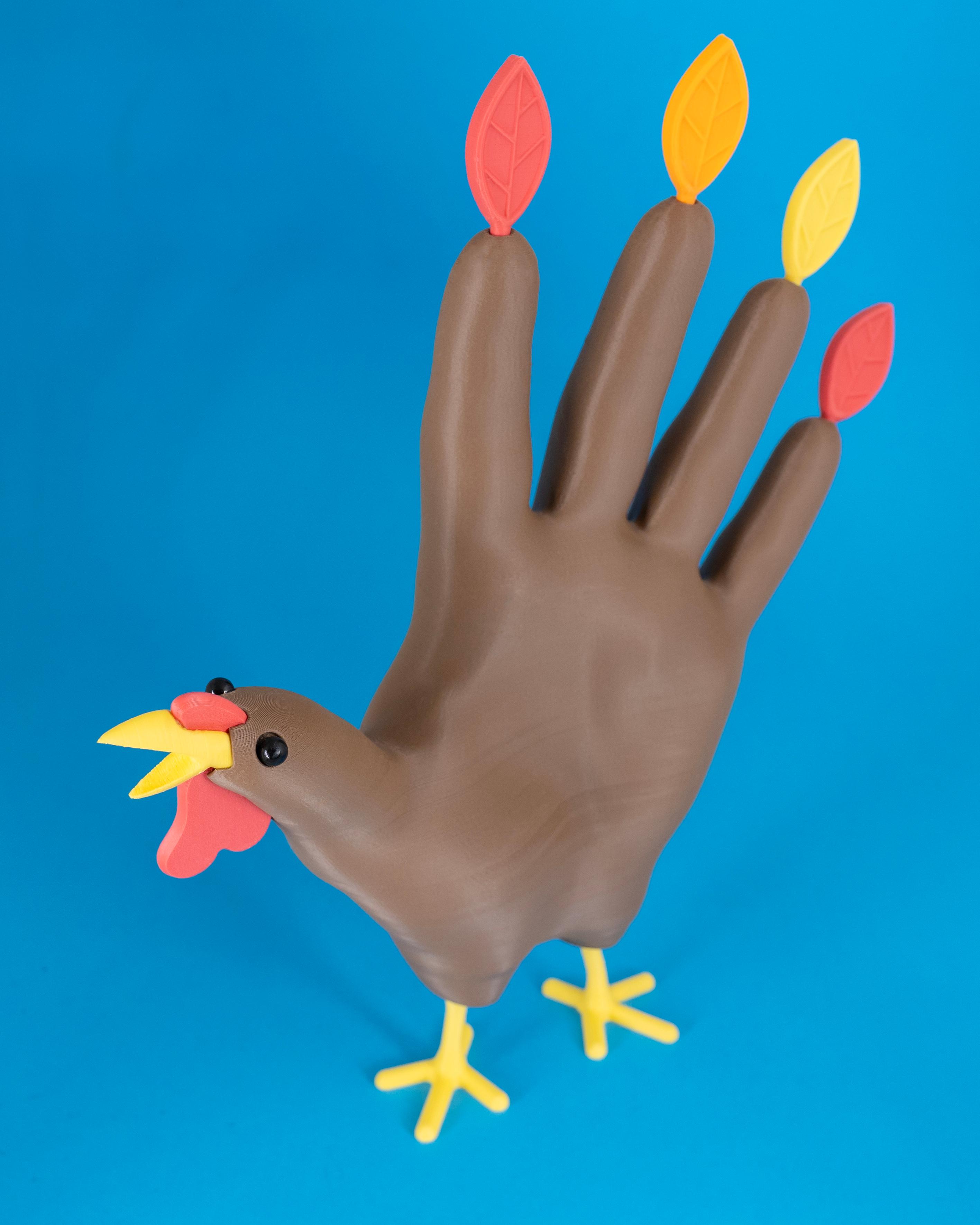 Hand Turkey // Rejected Animals 3d model