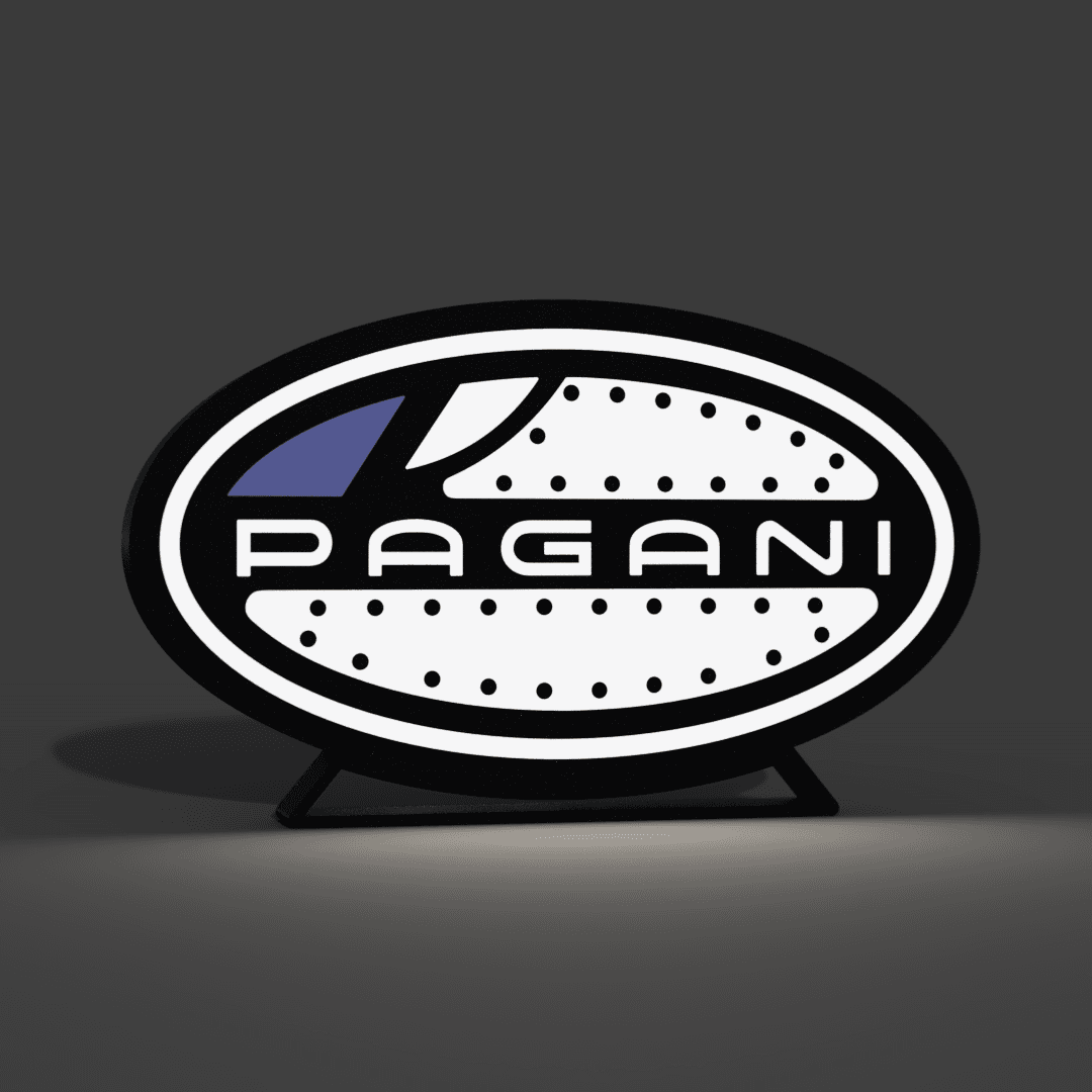 Pagani Logo Lightbox LED Lamp 3d model