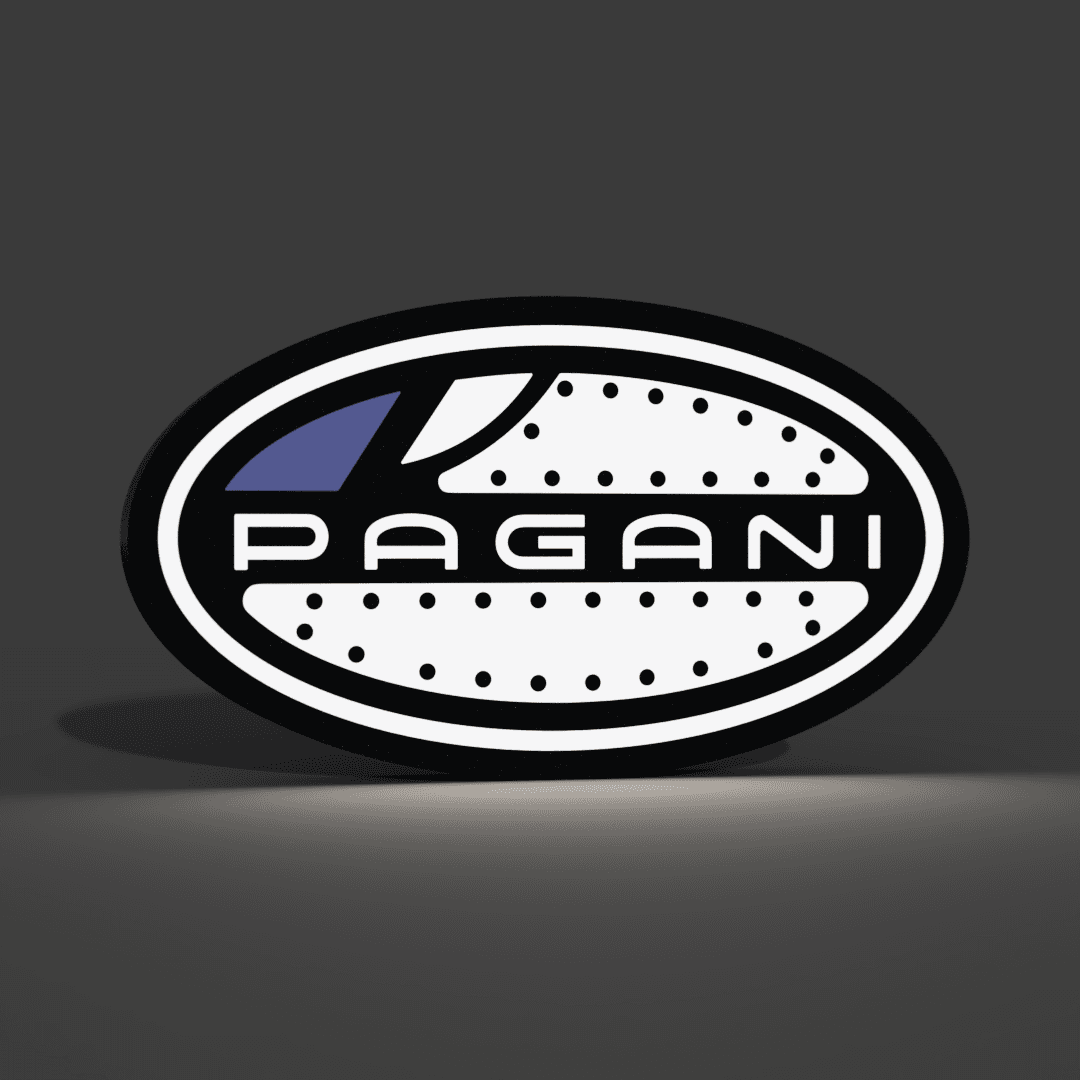 Pagani Logo Lightbox LED Lamp 3d model