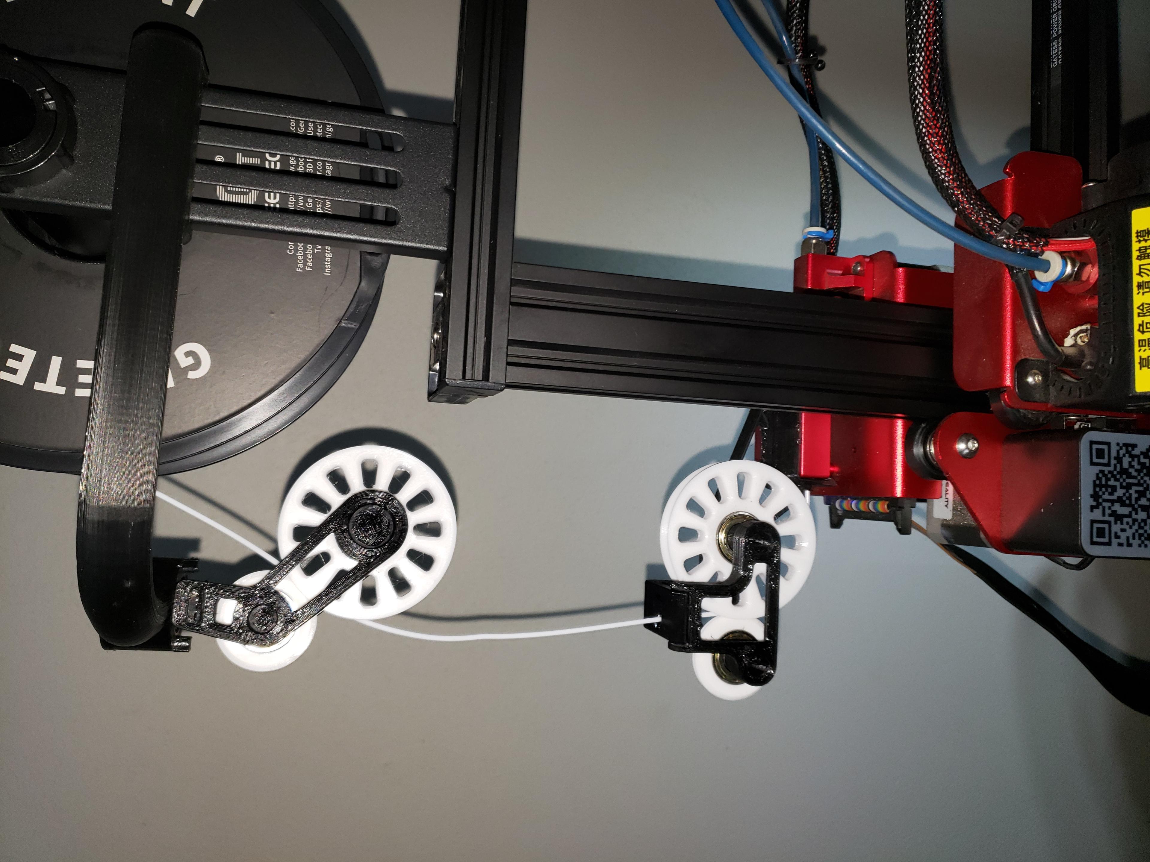 CR10* filament roller guides 3d model
