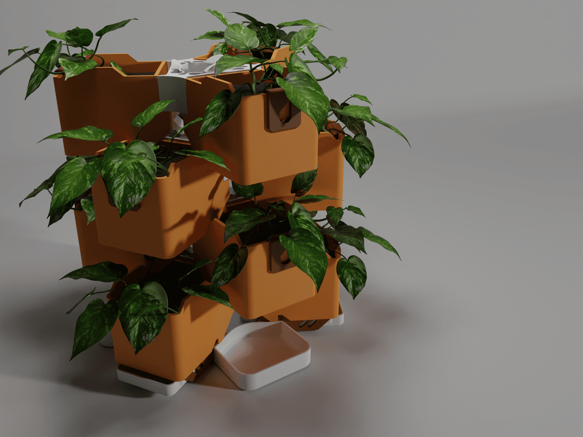 Modular Vertical Organizer / Plant Nursery 3d model