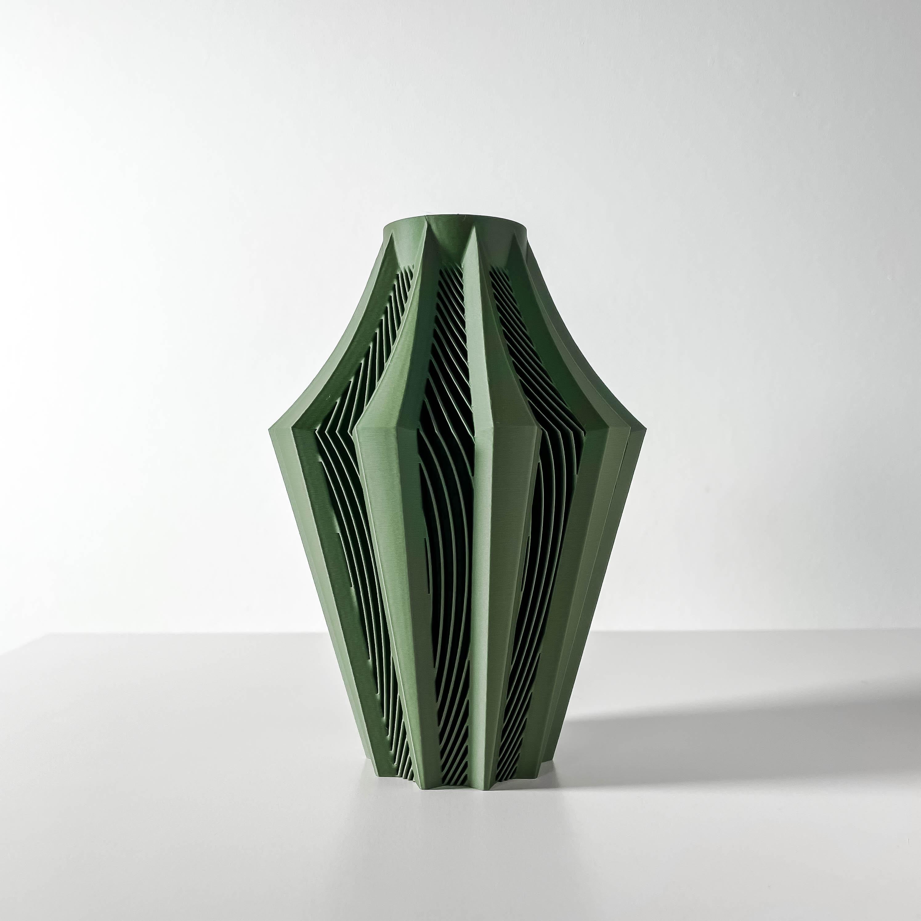 The Walo Vase, Modern and Unique Home Decor for Dried and Preserved Flower Arrangement  | STL Fil 3d model