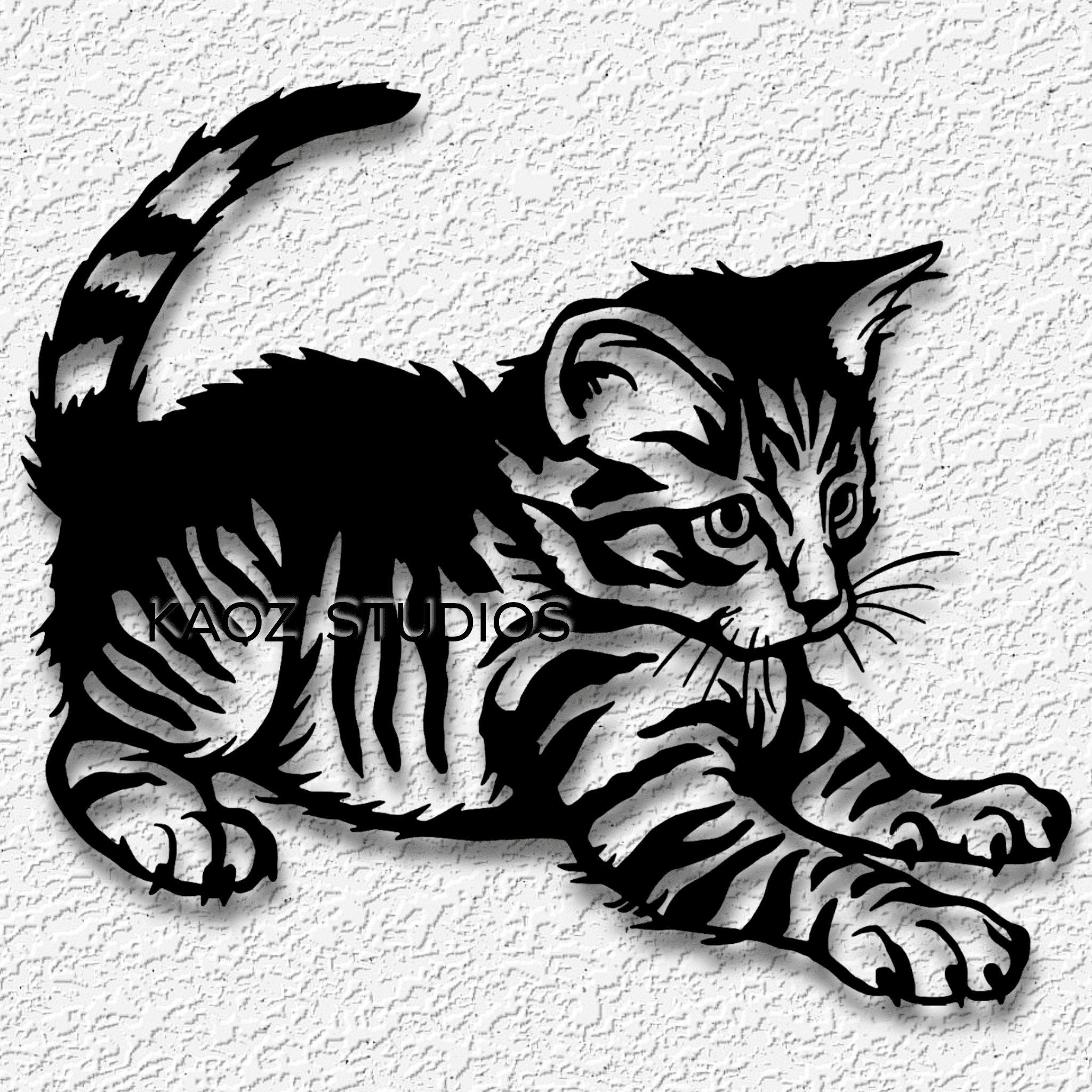 Cute Kitten & Happy Mothers Day Decor String Art Optical Illusion Desktop Decorations - 2 FILES !  3d model