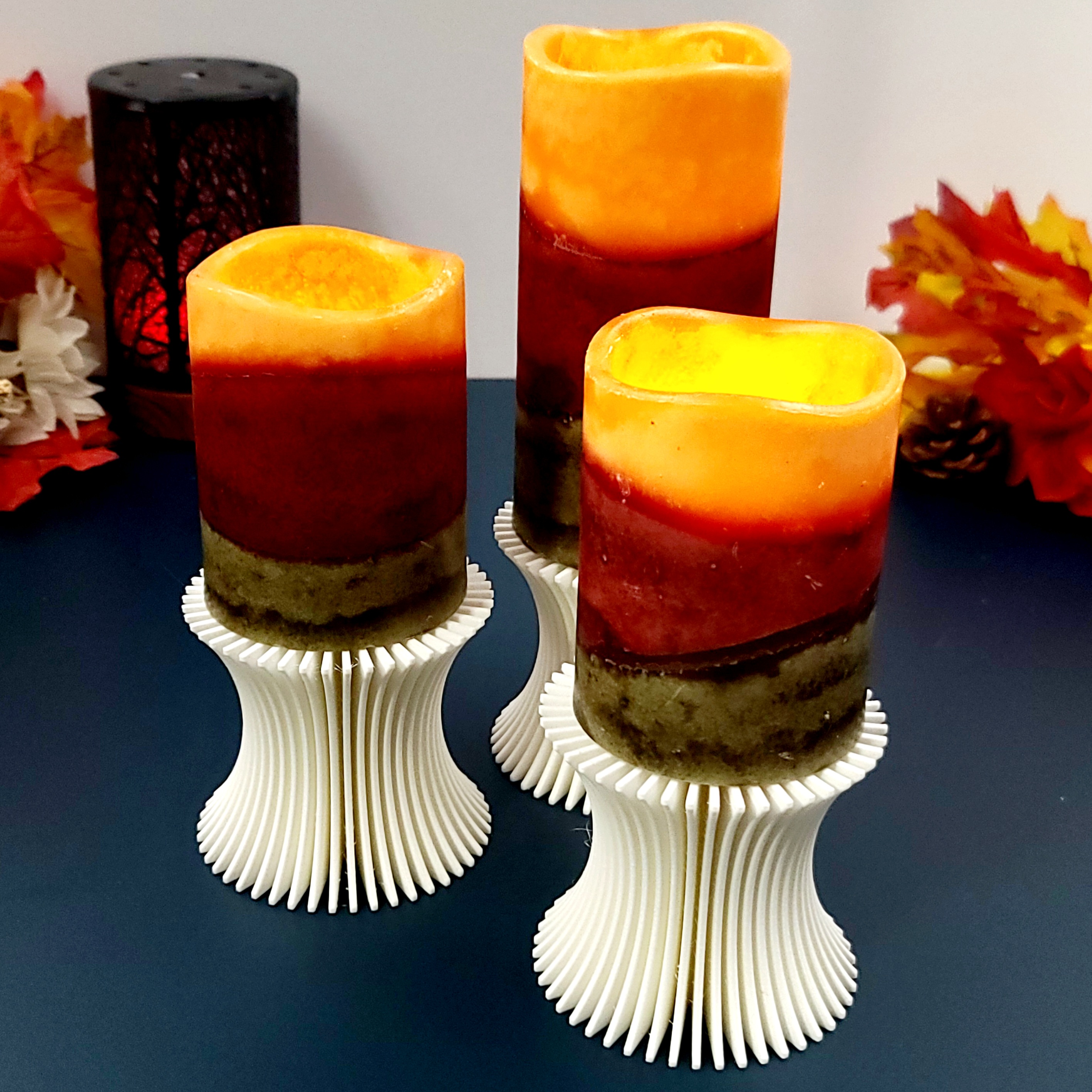 Fantastic Candle Holder "The Curve" - 3in Pillar Candles 3d model
