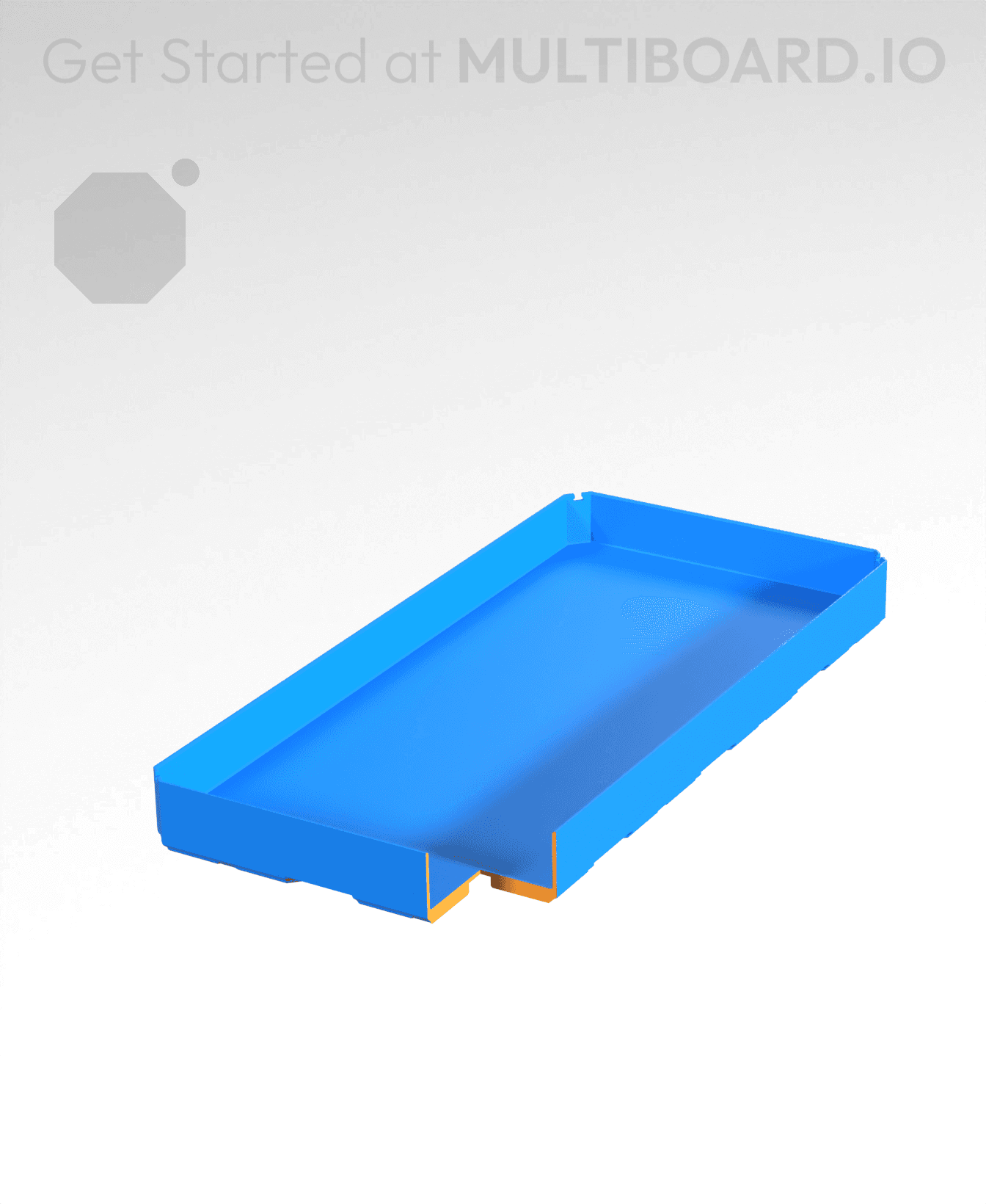 2x4x0.5 - Bin - Multibin Insert 3d model