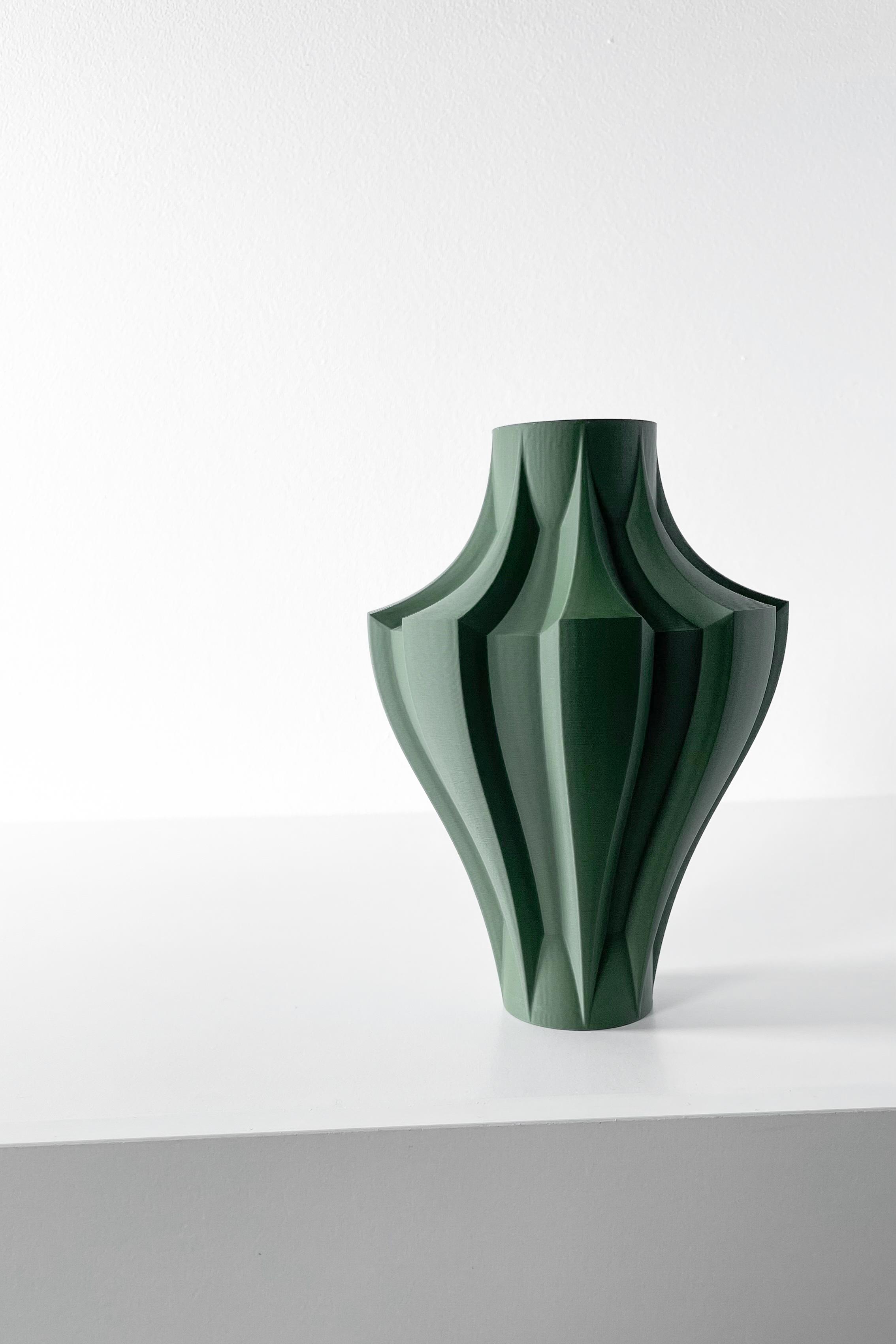 The Novak Vase, Modern and Unique Home Decor for Dried and Flower Arrangements  | STL File 3d model