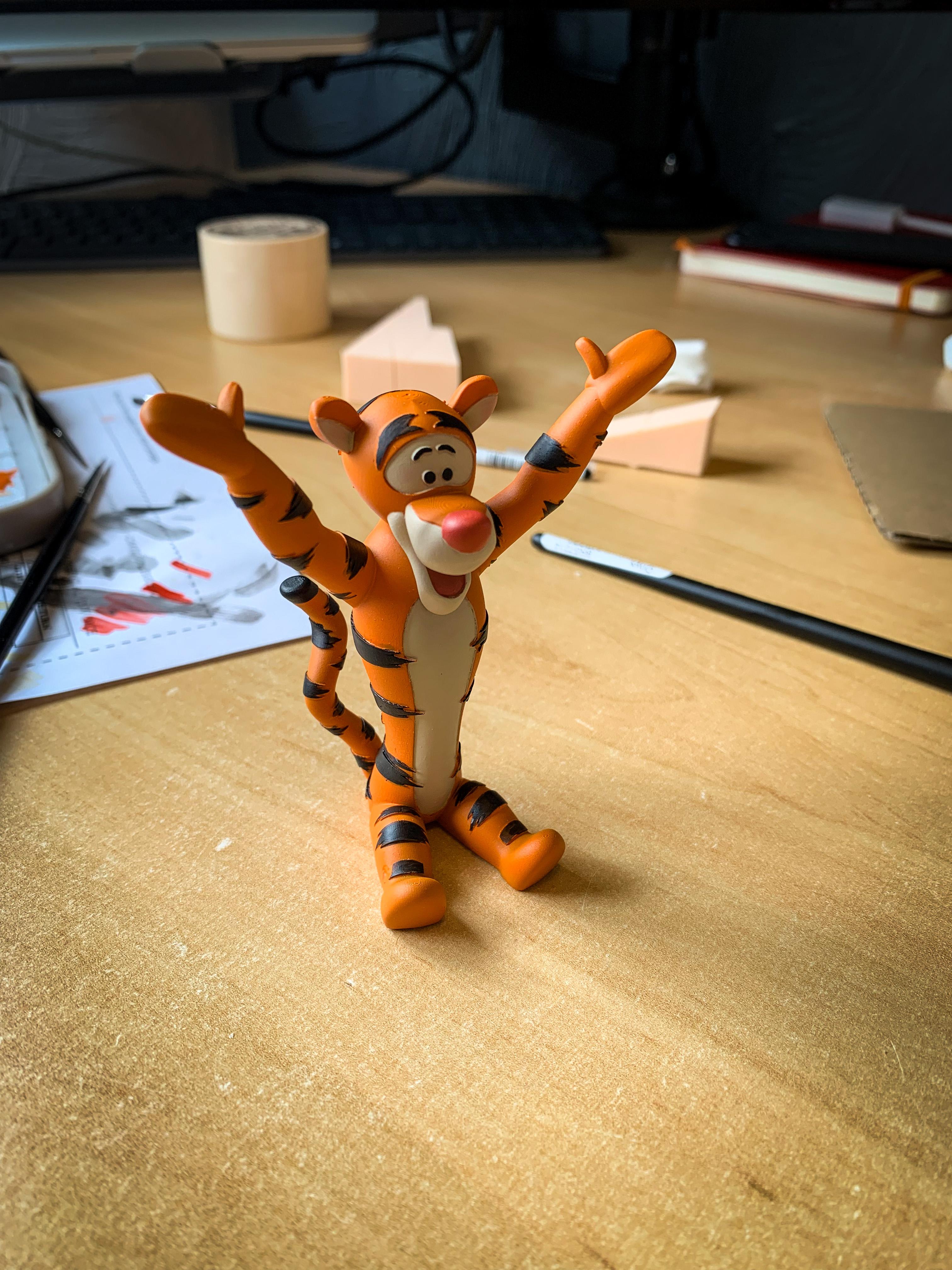 Tigger - Great model. I’ll try and paint the strips a little cleaner next time.  - 3d model
