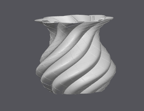 Twisted Diamond Vase  3d model