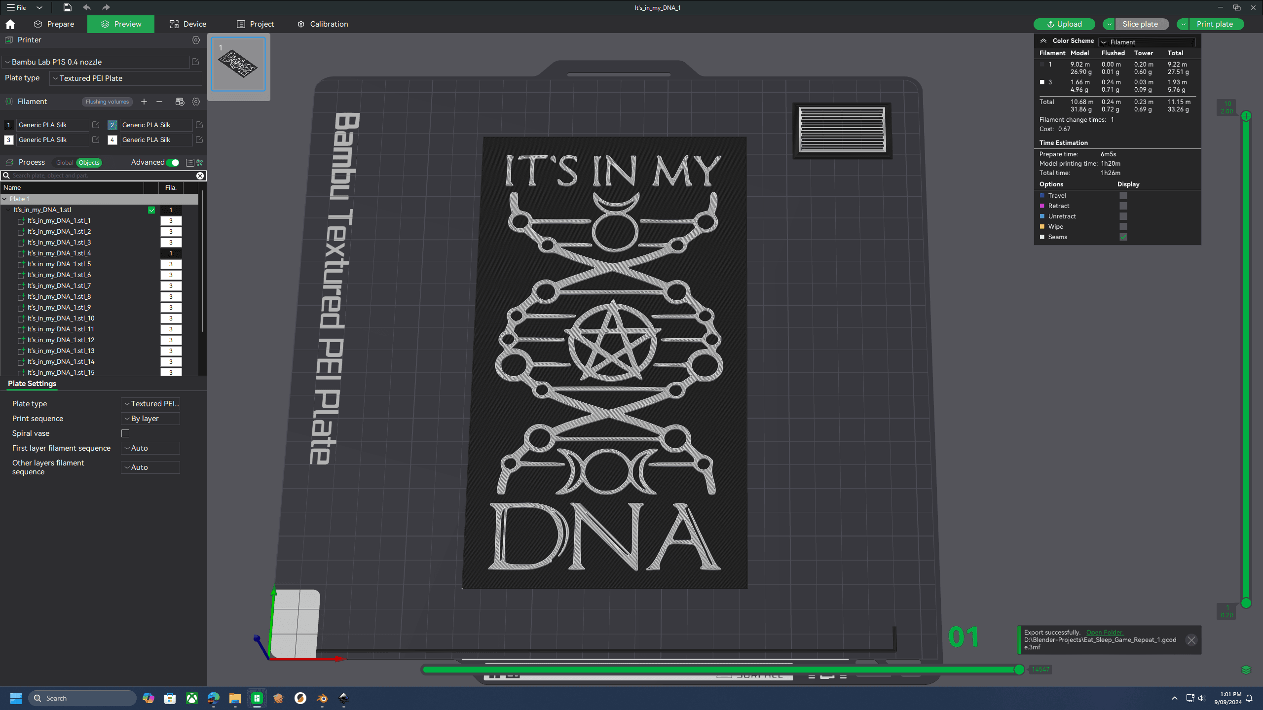 It's in my DNA 3d model