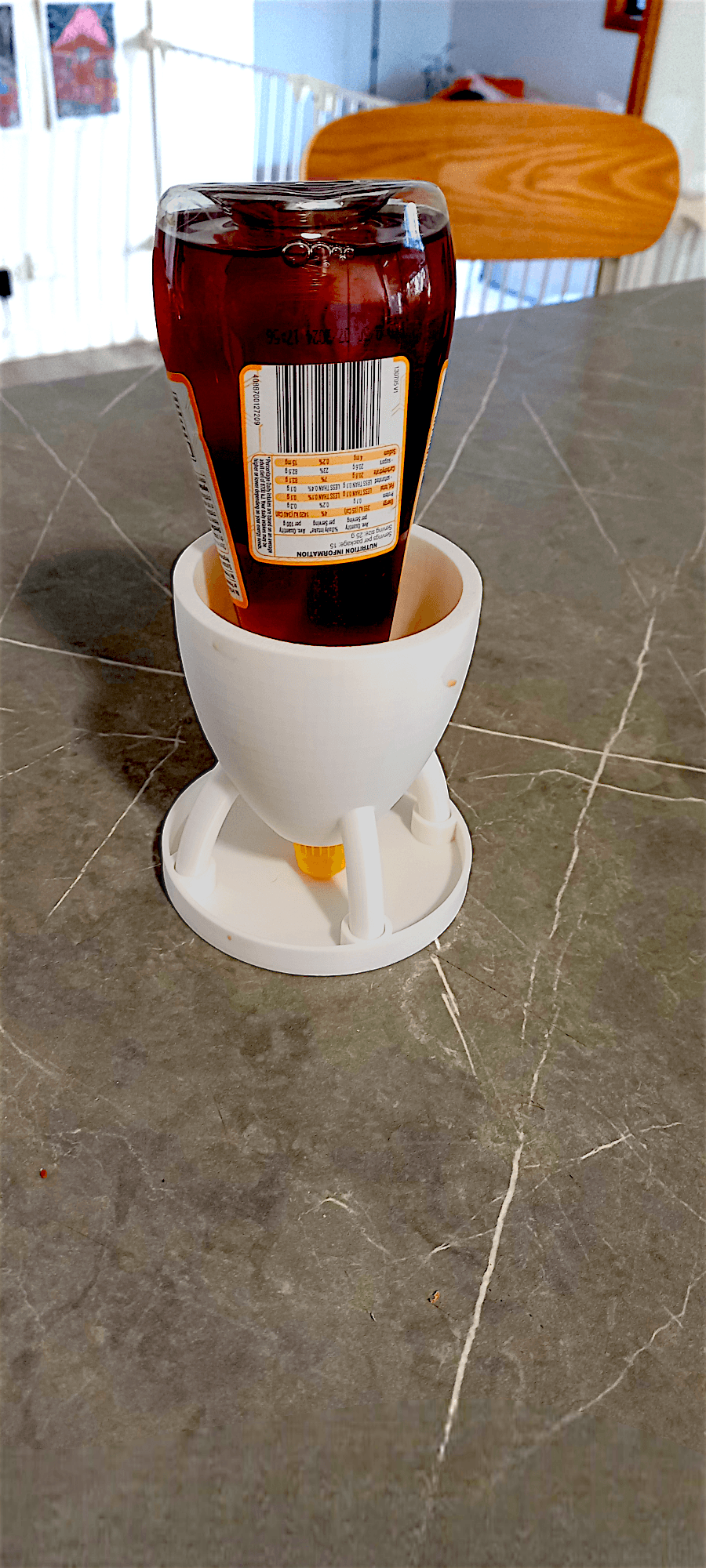 Upside down bottle holder 3d model