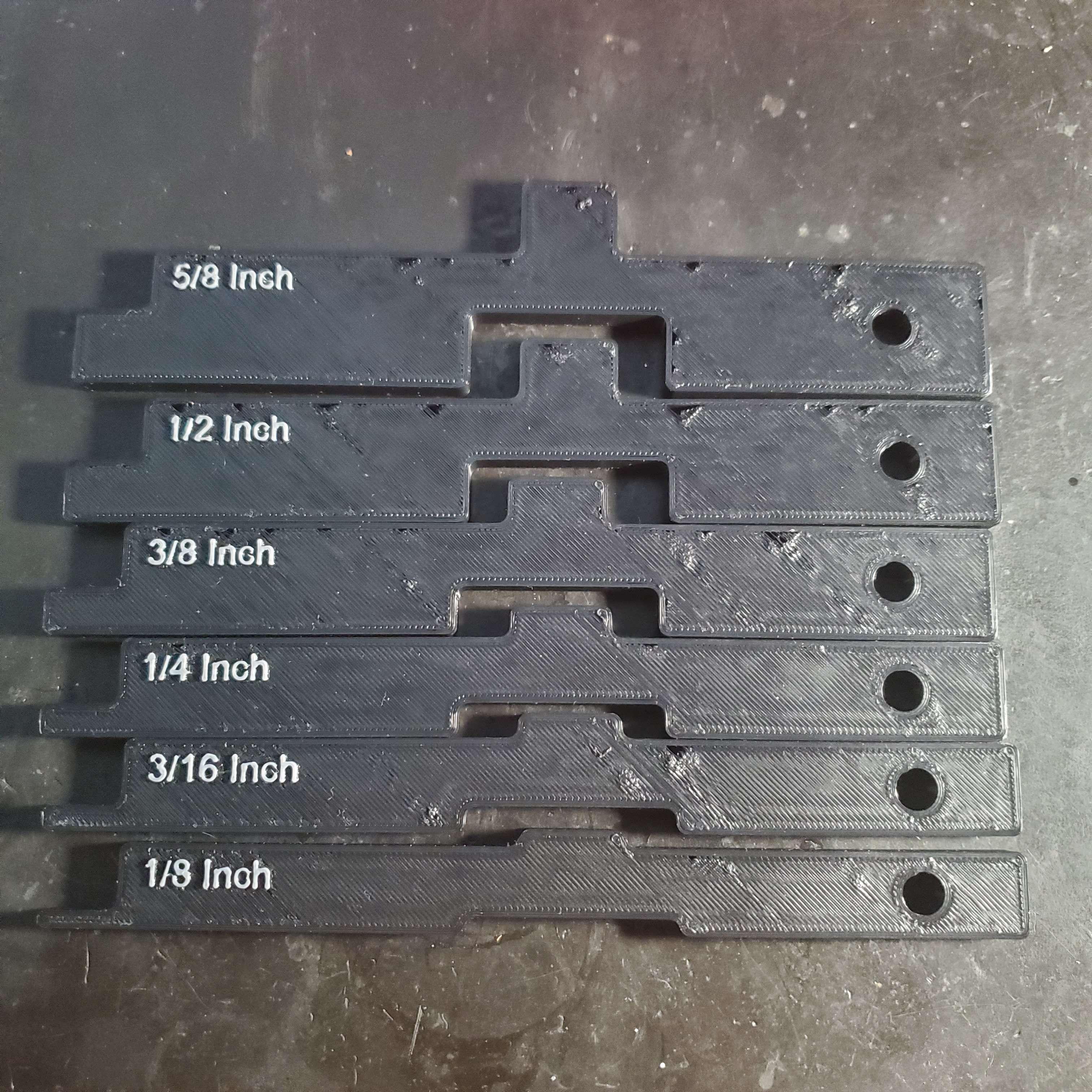 Router Gauge Setup Bars (Metric) and Stand/Wall-Mount 3d model