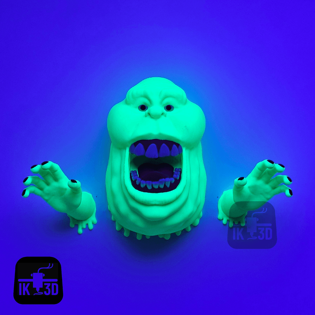 Slimer from Ghostbusters Wall Sculpture - Holder / 3MF Included / No Supports 3d model