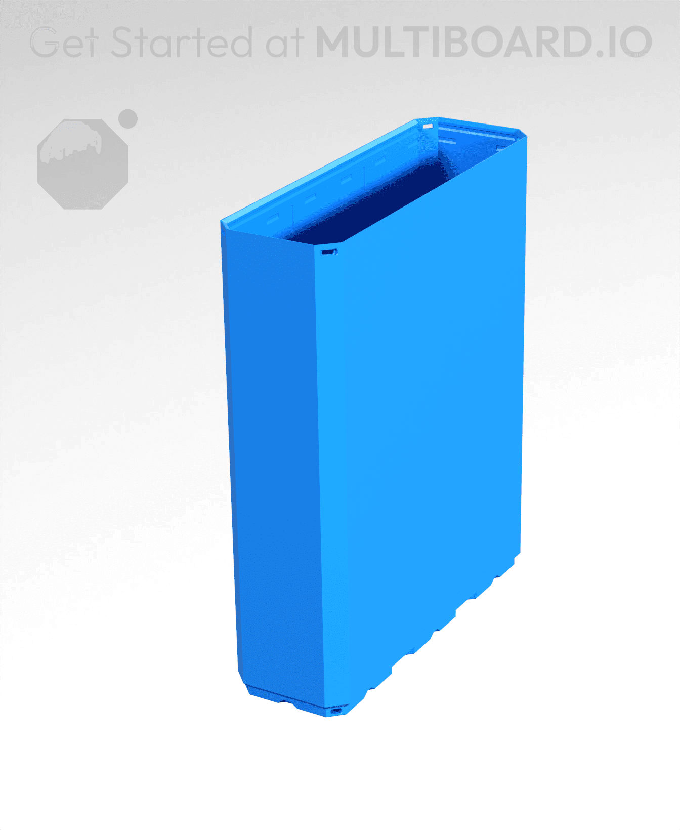 1x3x3.5 - Simple Walls - Multibin Shell 3d model