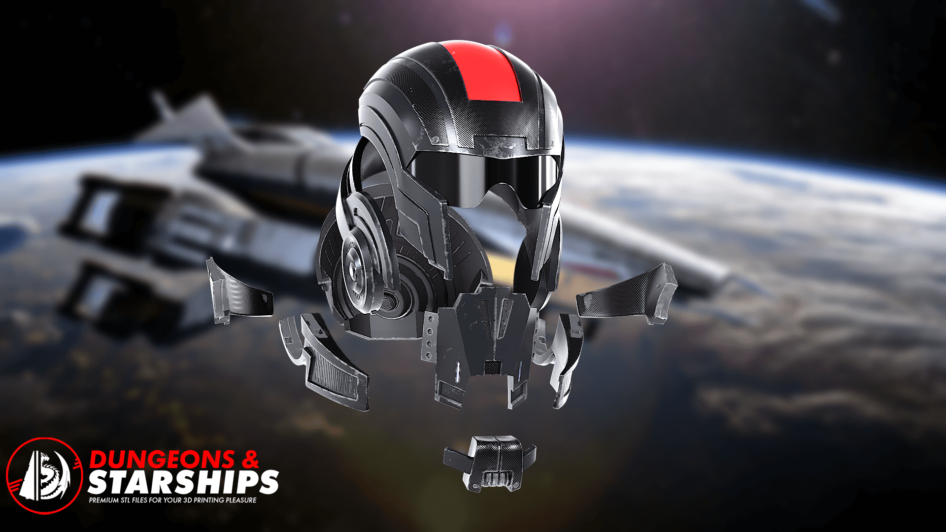 N7 Helmet - Mass Effect 3d model